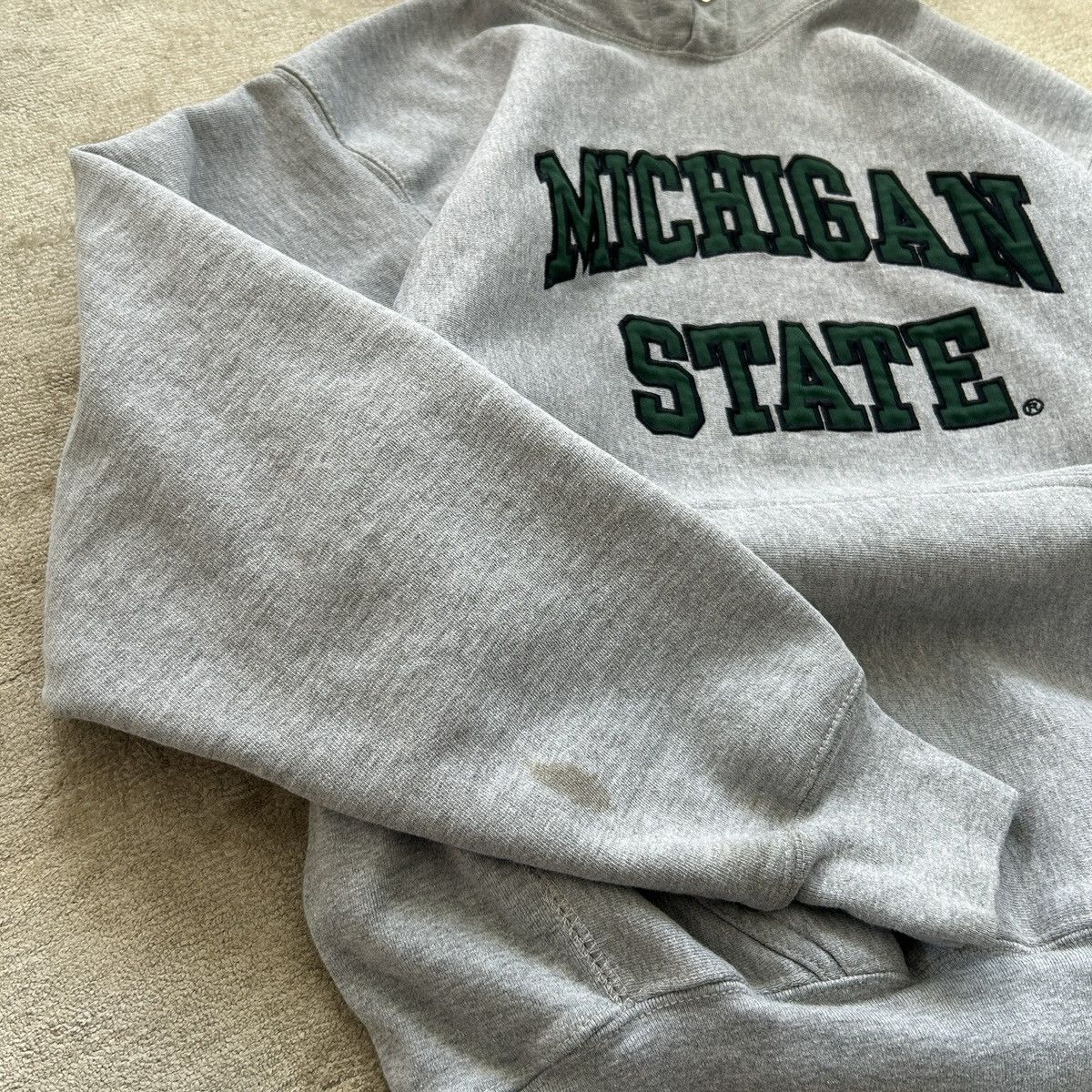 Steve And Barrys Vintage Michigan State Hoodie Size US M / EU 48-50 / 2 - 10 Thumbnail