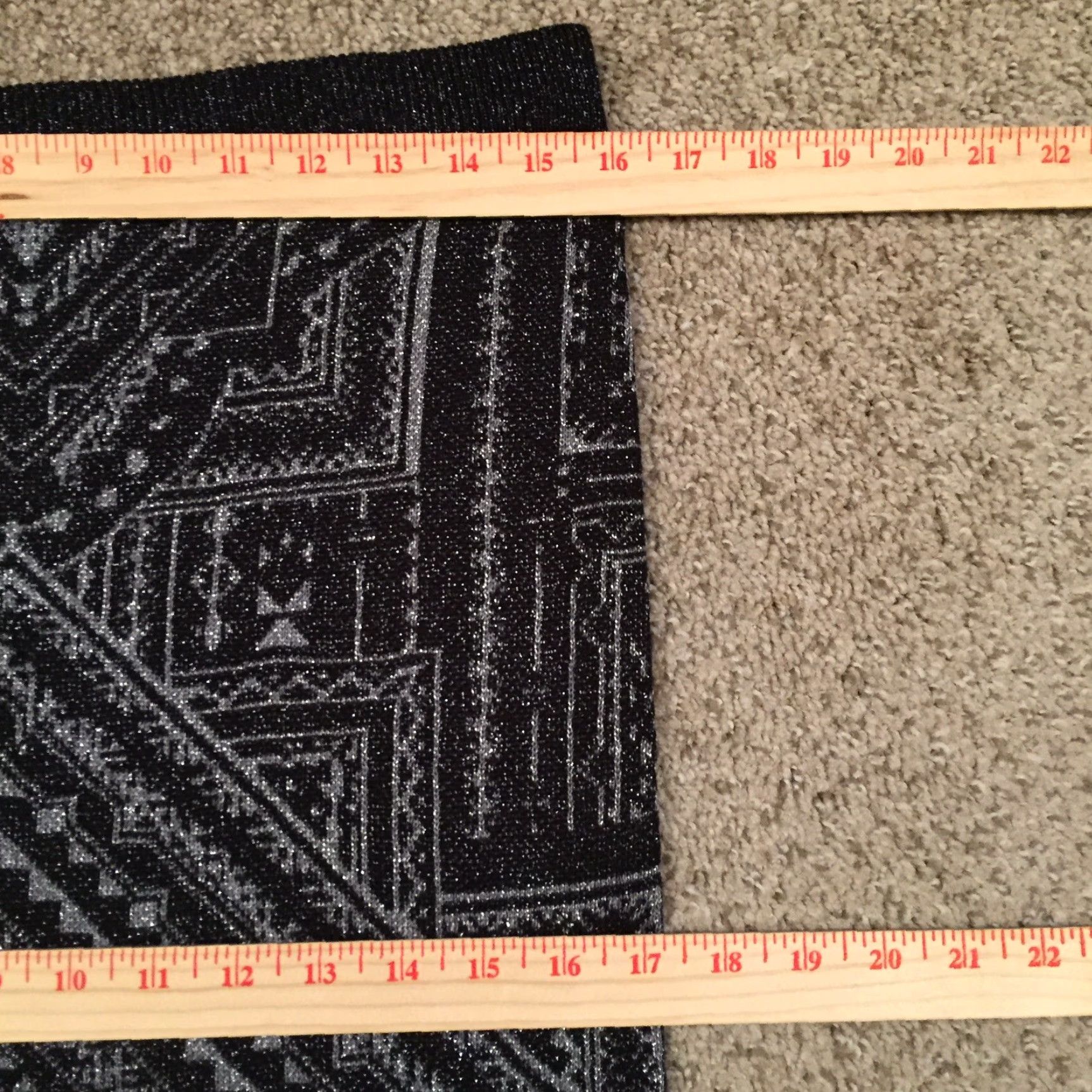 Vintage VINTAGE Cato Pencil Skirt Medium Midi Unlined Pull On Black Geometric Size 32" / US 10 / IT 46 - 4 Thumbnail