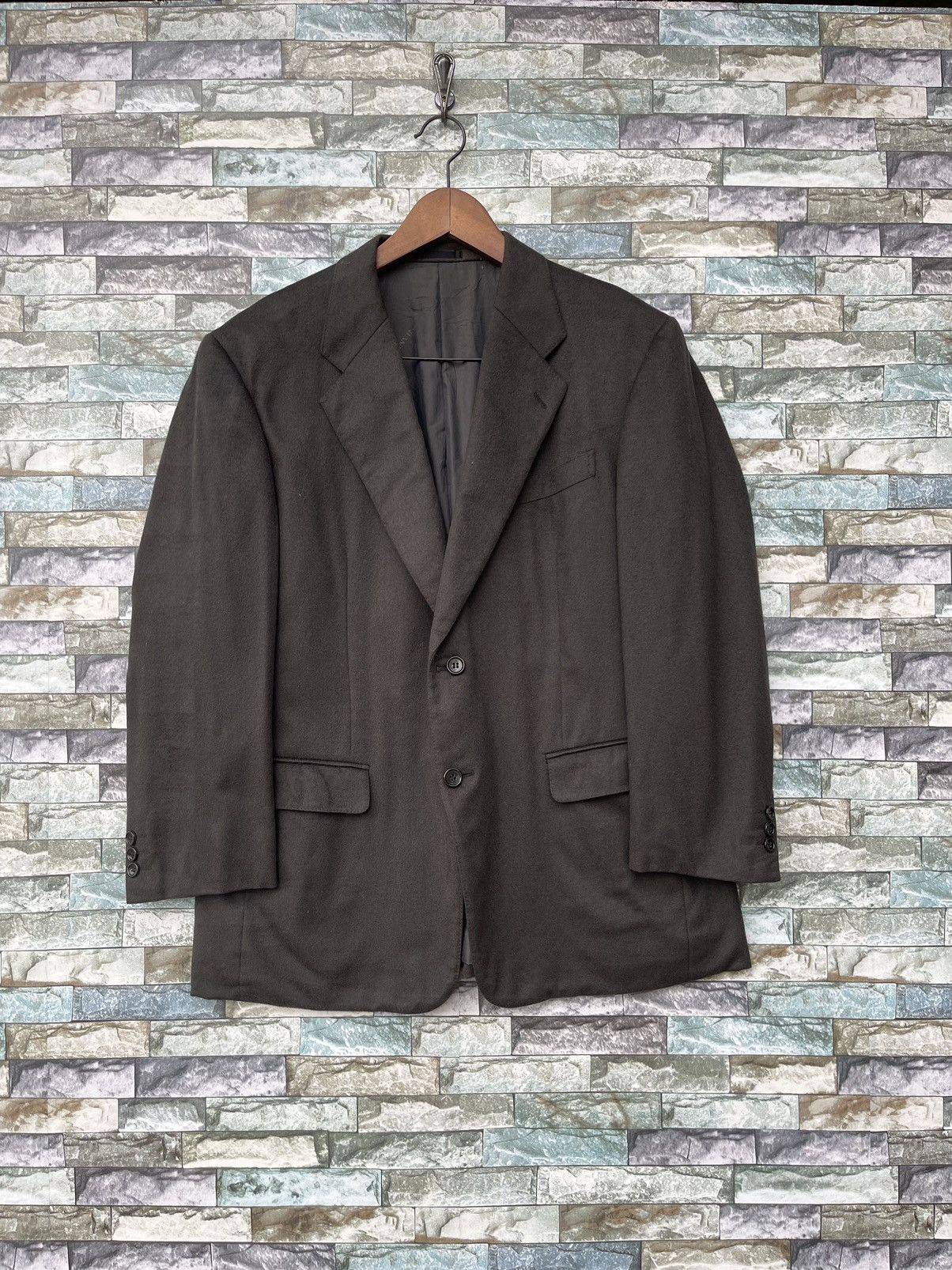 image of Lanvin Classique Wool Suit Jacket in Green, Men's (Size Medium)