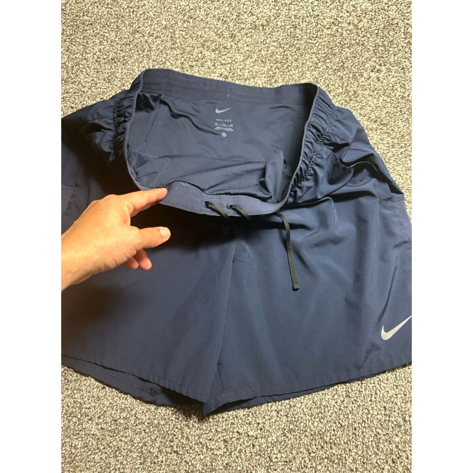 Nike Nike Challenger Shorts Mens XL Blue DRI-FIT Brief Lined Versatile Gym Run Size US 36 / EU 52 - 7 Thumbnail