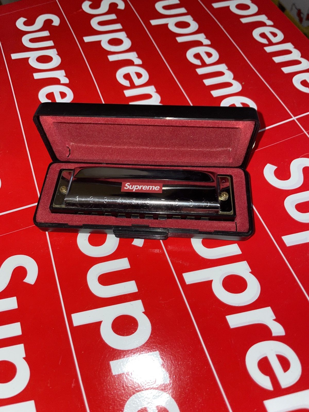 image of Ss12 Supreme X Hohner Harmonica in Black, Men's