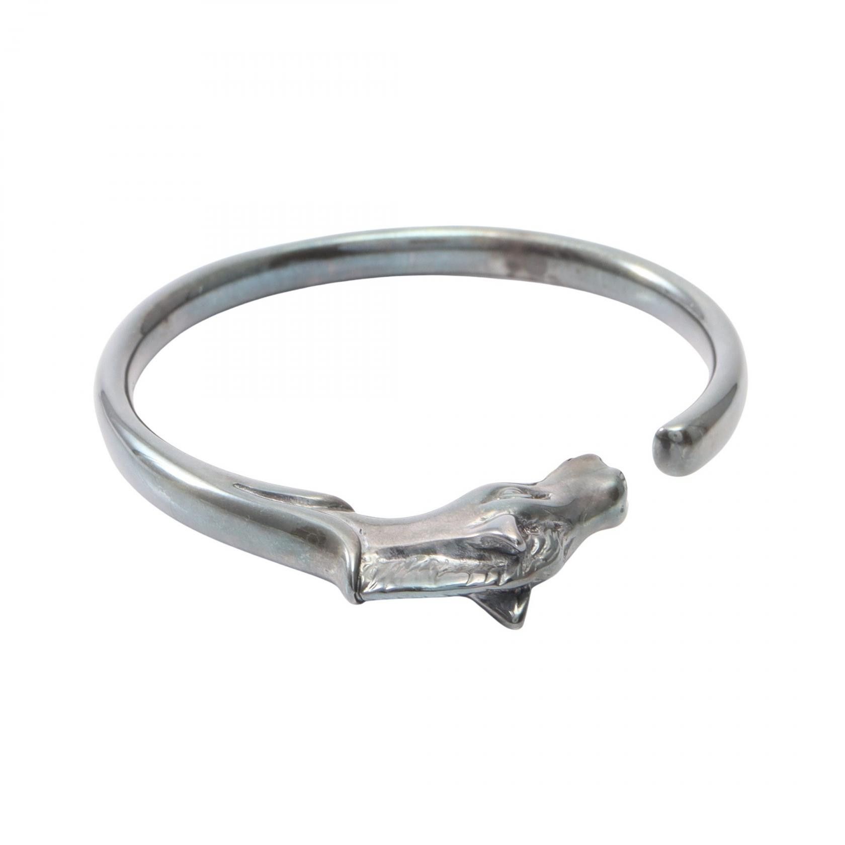 Hermes Hermes Hermes Cheval Horse Stainless Steel Bracelet Metal Bangle DUTY FREE for USA Size ONE SIZE - 1 Thumbnail