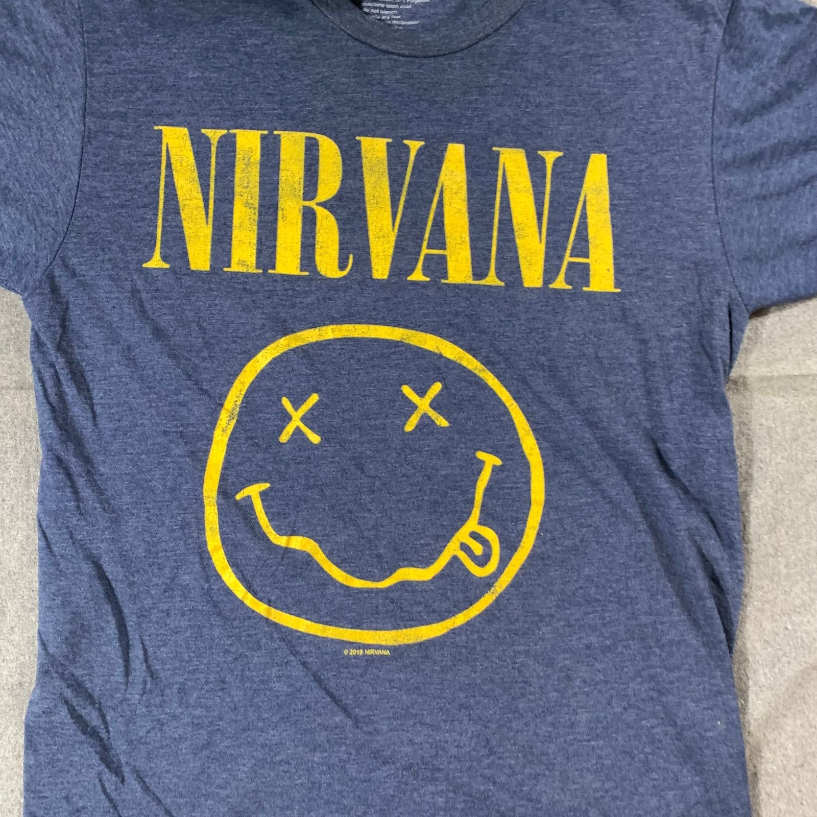 Nirvana NIRVANA Shirt Women Medium Blue Casual Size M / US 6-8 / IT 42-44 - 6 Thumbnail