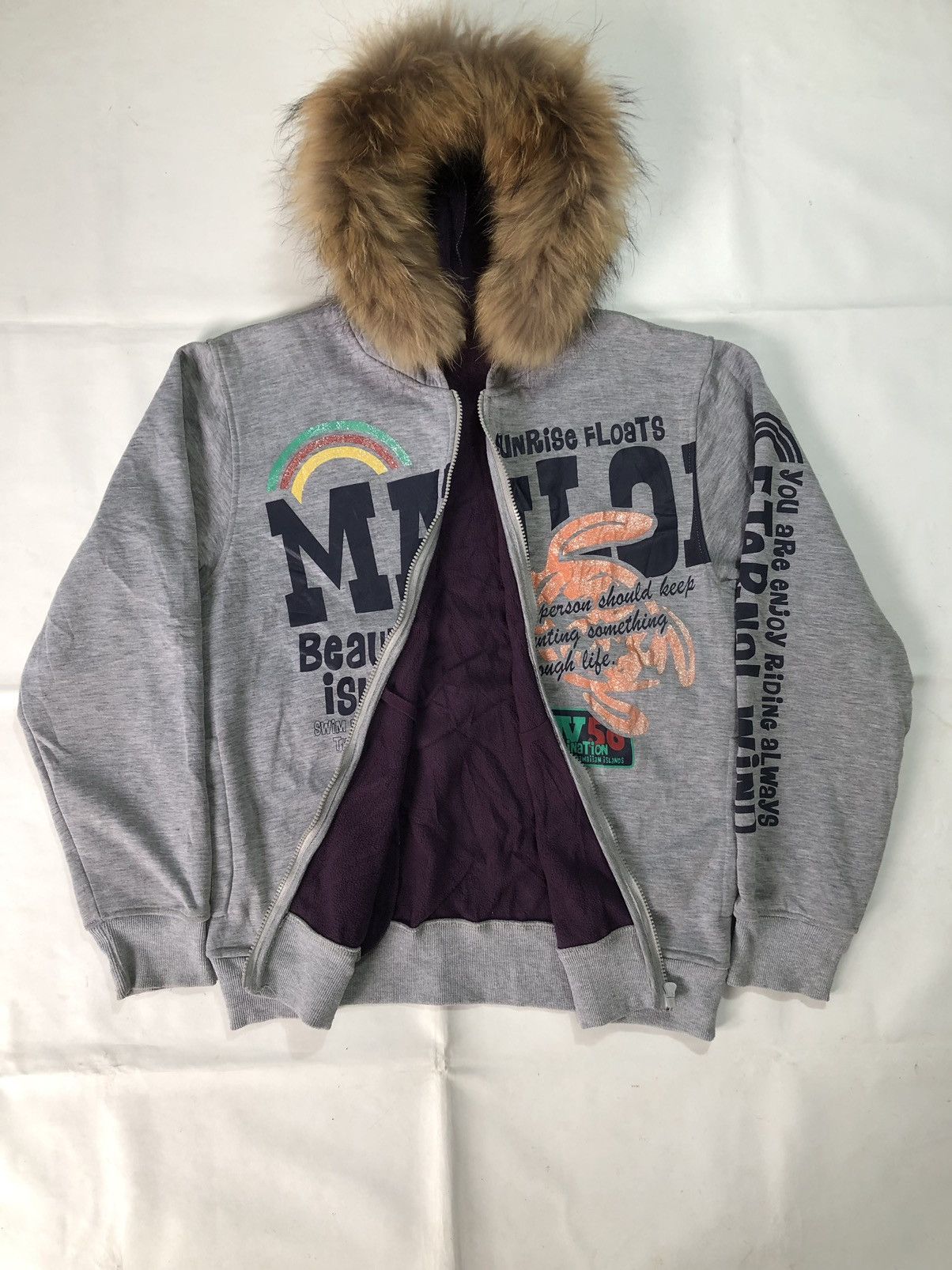 If Six Was Nine Japanese Poem Fur hoodie Zipp Mauloa Ifsix LGB Style Size US L / EU 52-54 / 3 - 3 Thumbnail