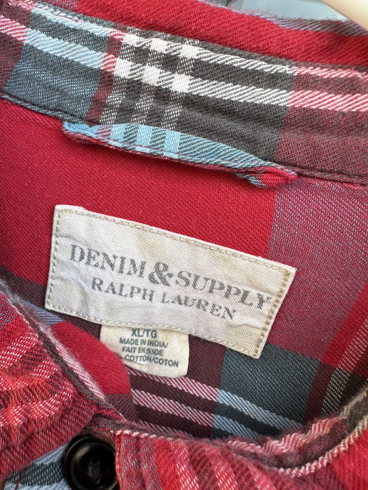 Ralph Lauren Ralph Lauren Denim Supply knitted Flannel shirt checkered Size US XL / EU 56 / 4 - 5 Thumbnail