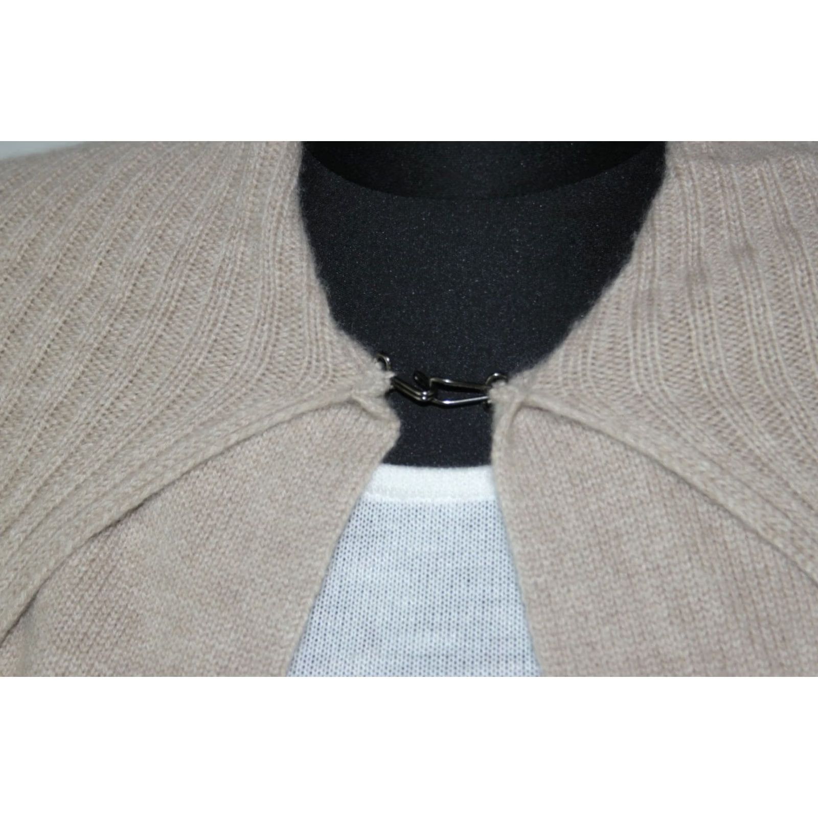 Vintage Fraas Cardigan One Size Womens 100% cashmere Beige Size ONE SIZE - 4 Thumbnail