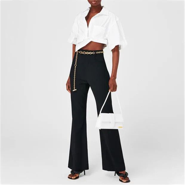 Jacquemus o1g2r1mq1024 Trousers in Black Size 24" / US 00 / IT 34 - 6 Thumbnail