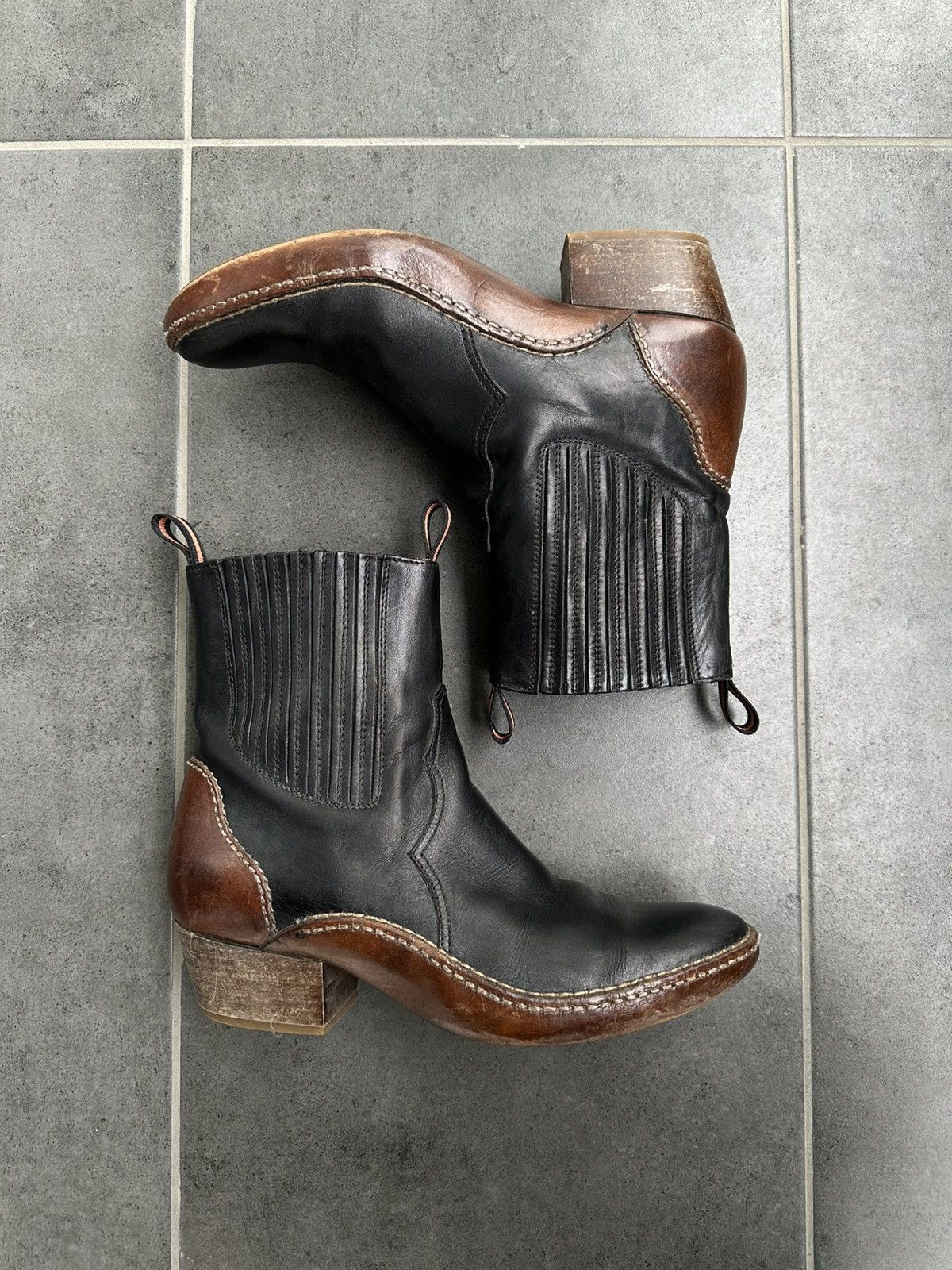 Maison Margiela Maison Margiela runway F/W 2015 Replica Western Boot 70’s Size US 8 / IT 38 - 3 Thumbnail
