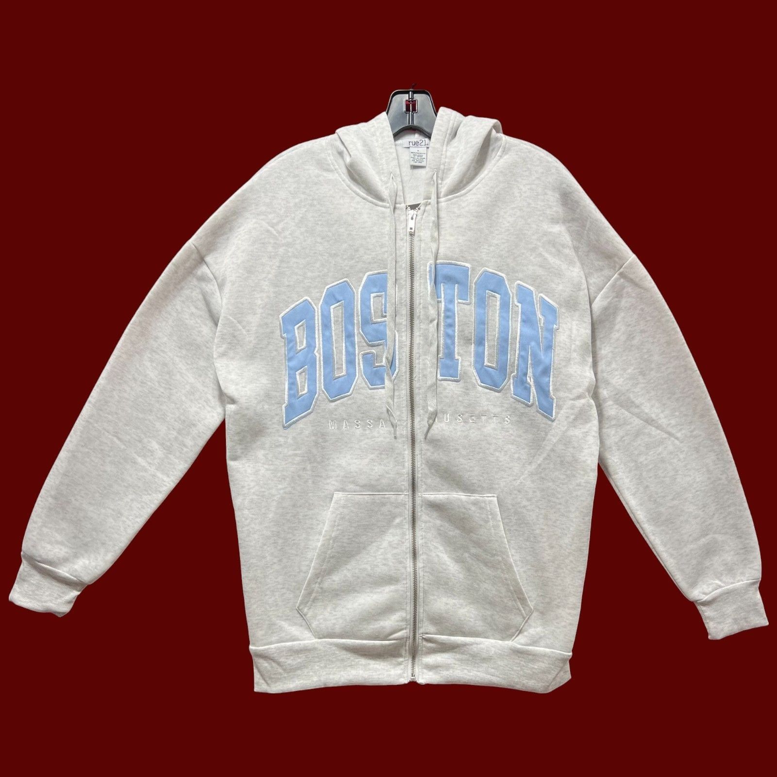 rue21 Rue 21 - Men's Long Sleeve Hooded Sweatshirt - Gray - Small Size US S / EU 44-46 / 1 - 1 Thumbnail