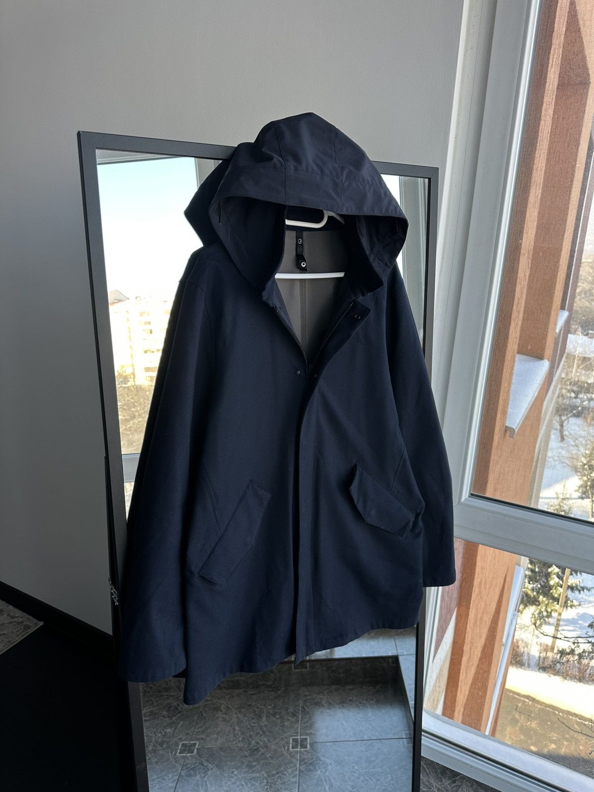 Other People of Shibuya Hachiko Mens Navy Coat Jacket Sz L Size US L / EU 52-54 / 3 - 1 Thumbnail