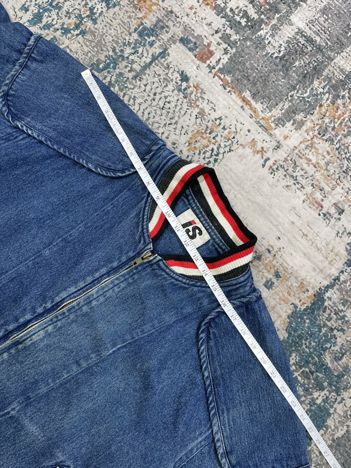 Issey Miyake Vtg 80s Issey Miyake 84,85 AW Collection Denim Bombers Size US L / EU 52-54 / 3 - 18 Thumbnail