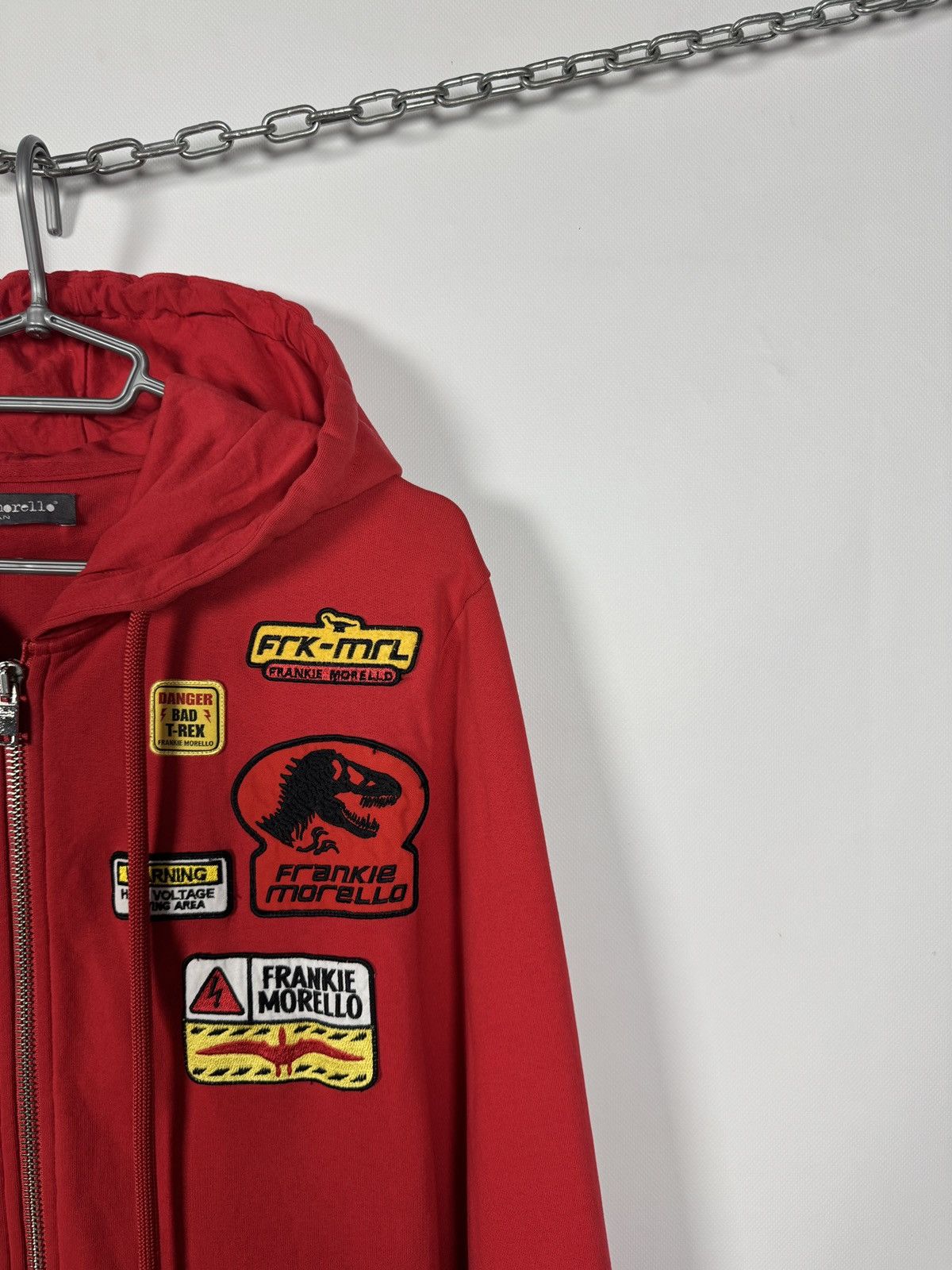 Frankie Morello Frankie Morello Milan Zip Hoodie Patch Graphic Italy Size L Size US L / EU 52-54 / 3 - 2 Thumbnail