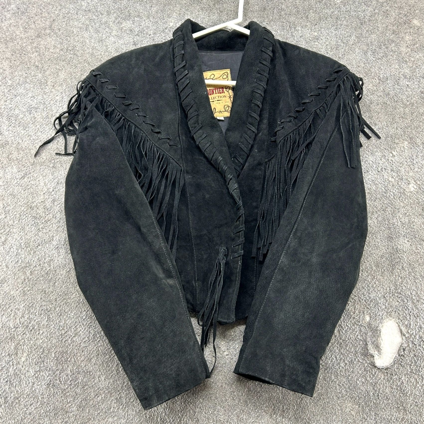 Vintage VINTAGE Frontier Leather Jacket Womens L Black Fringe 90s Bohemian Western Designer Jacket Size L / US 10 / IT 46 - 2 Thumbnail