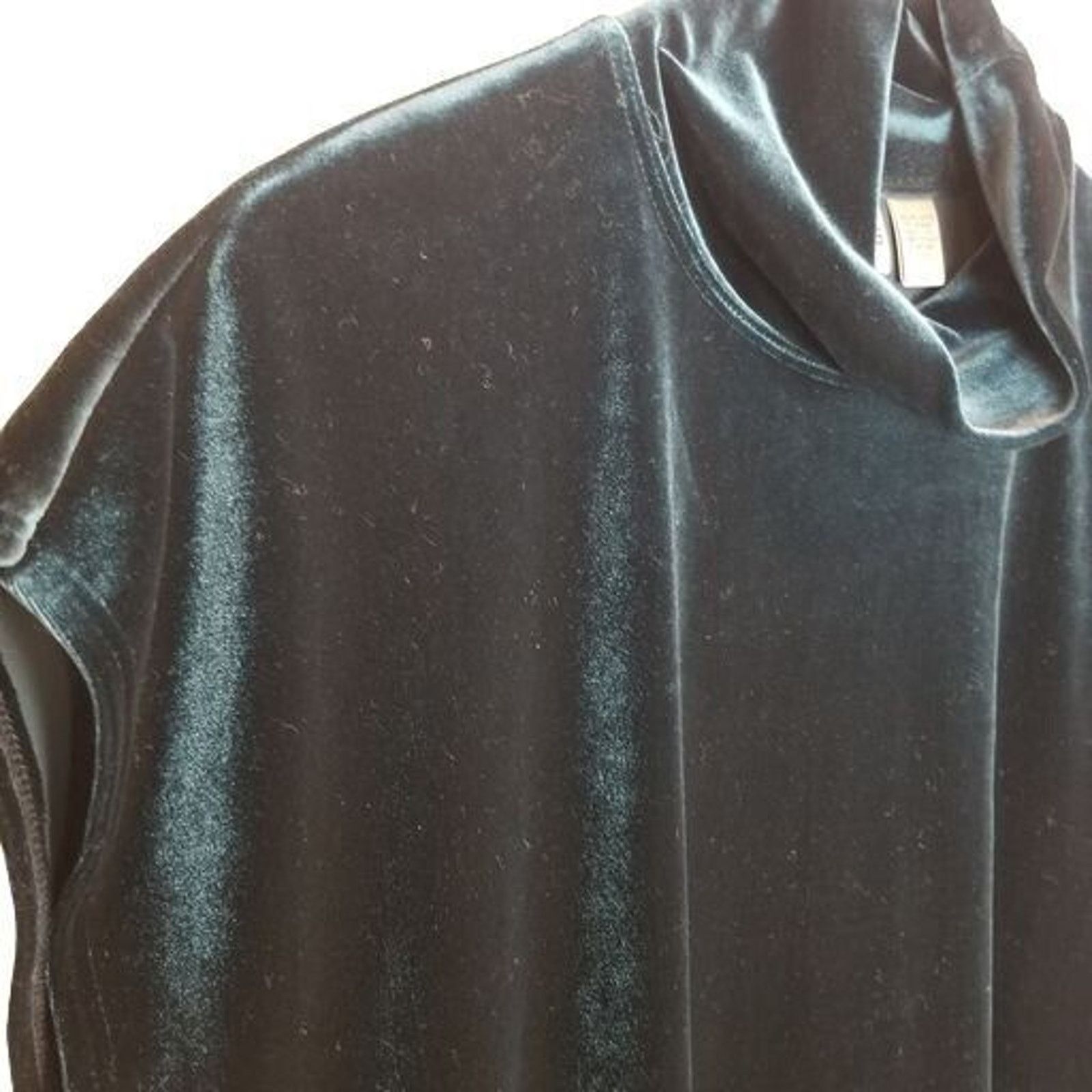 Chicos Chicos Velvet Top Mock Neck Size 2 (Large) Holiday Cocktail Size XS / US 0-2 / IT 36-38 - 4 Thumbnail