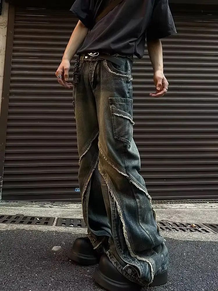 Raw Edge Patchwork Blue Jean