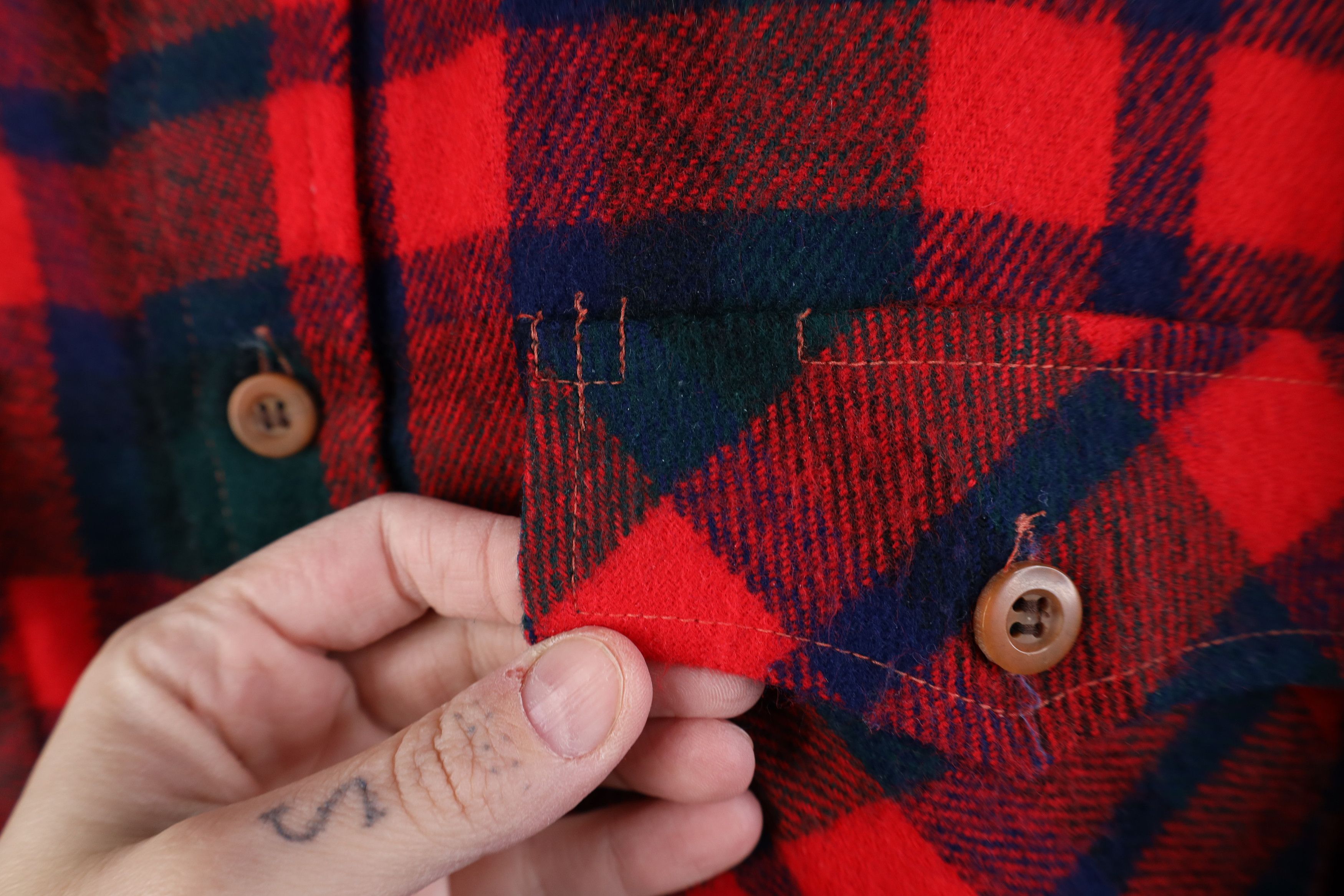 Vintage Vintage 70s Streetwear Button Shirt Jacket Jac Shirt Plaid Size US M / EU 48-50 / 2 - 6 Thumbnail