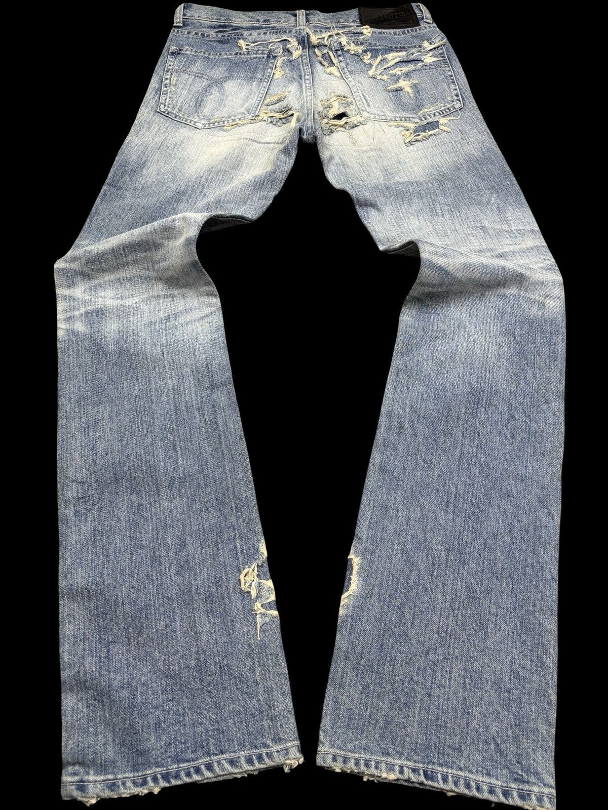 Japanese Brand 💥Denim Art💥Ego Tripping Heavy Distressed Denim F758 Size US 30 / EU 46 - 2 Thumbnail