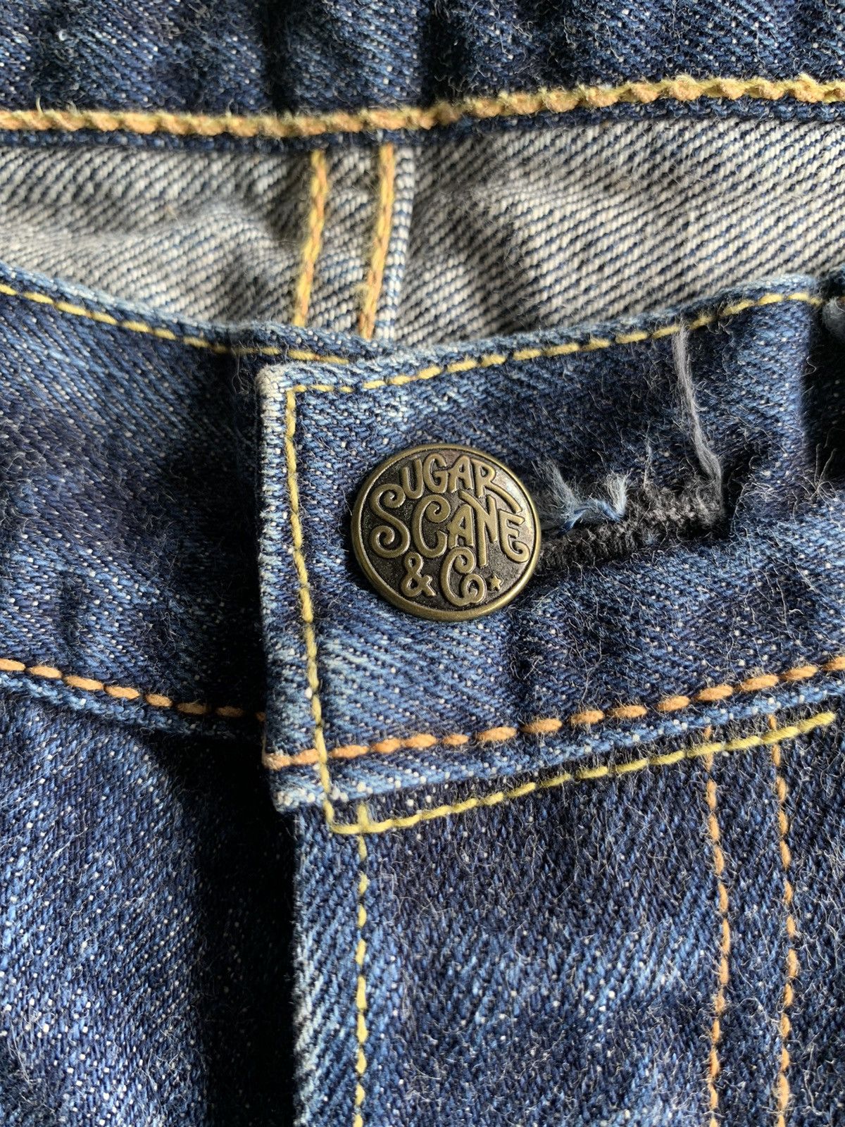 Sugar Cane VINTAGE SUGAR CANE’S STAR SELVEDGE BUTTON FLY JAPANESE DENIM Size US 32 / EU 48 - 16 Thumbnail