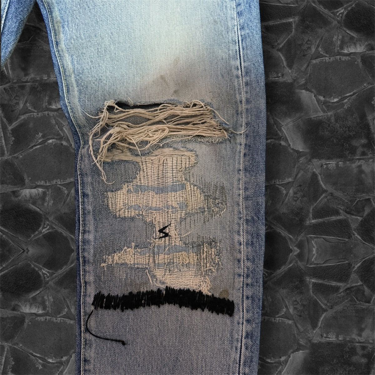 Undercover SS10 Undercover 68 Black Yarn Denim Size US 30 / EU 46 - 5 Thumbnail