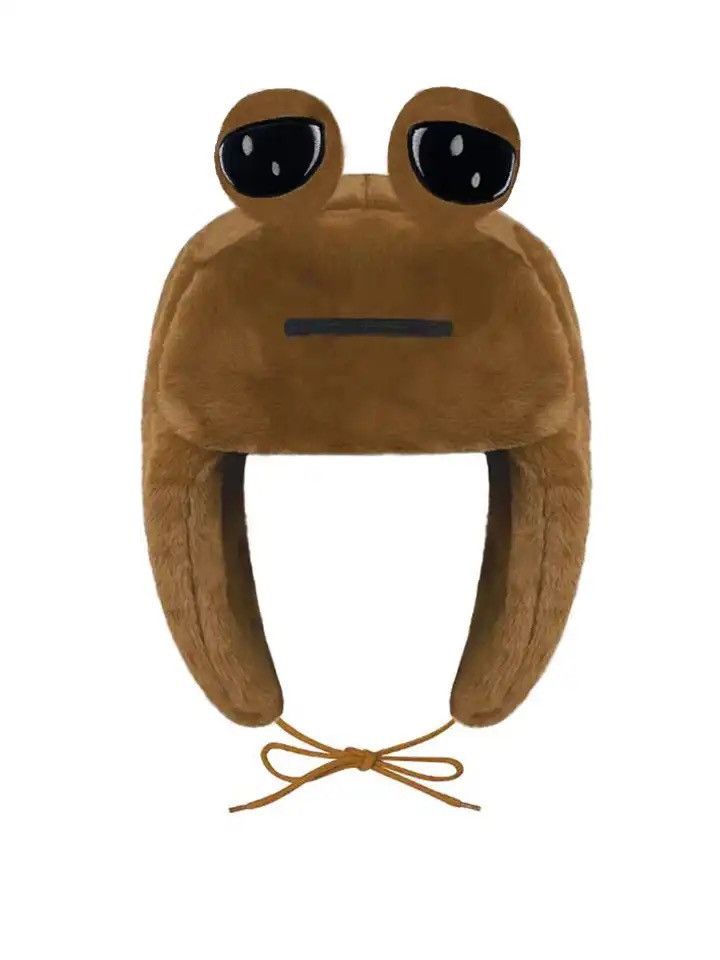 Other Pou Plush Furdiburb Emotion Alien Ushanka Hat Size ONE SIZE - 1 Thumbnail