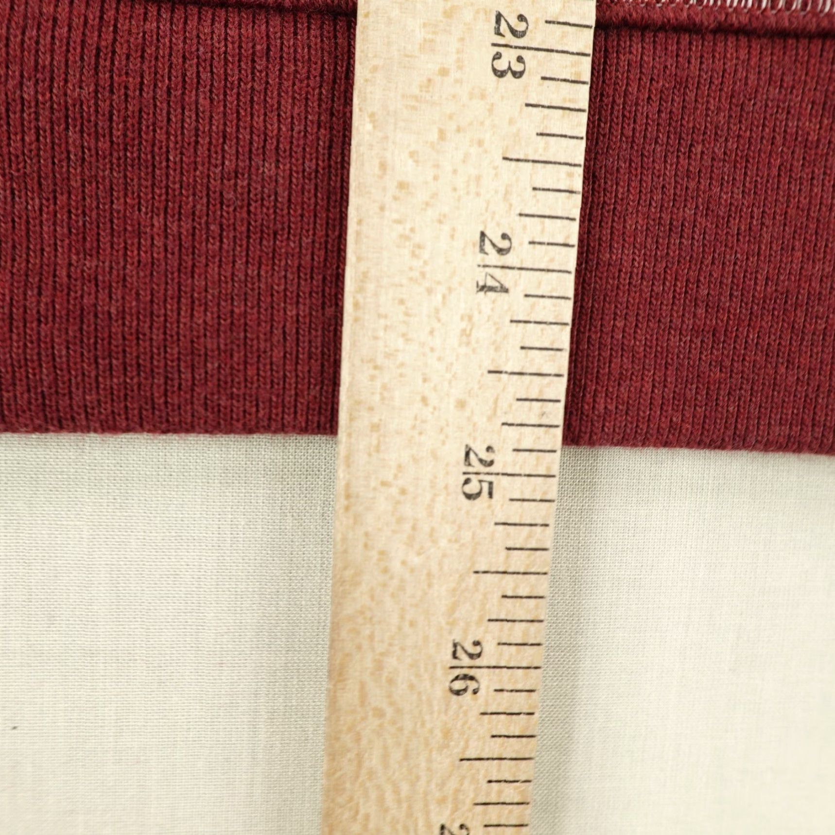 Vintage LL Bean Sweater Men Medium Red 1/4 Zip Pullover Ribbed Traditional Fit Raglan Shirt Mens Size US M / EU 48-50 / 2 - 7 Thumbnail