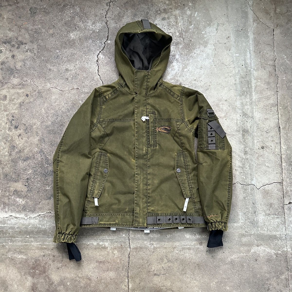 image of If Six Was Nine x Oneill O Neil Vintage Garment Dyed Multipocket Ski Jacket in Olive, Women's (Size