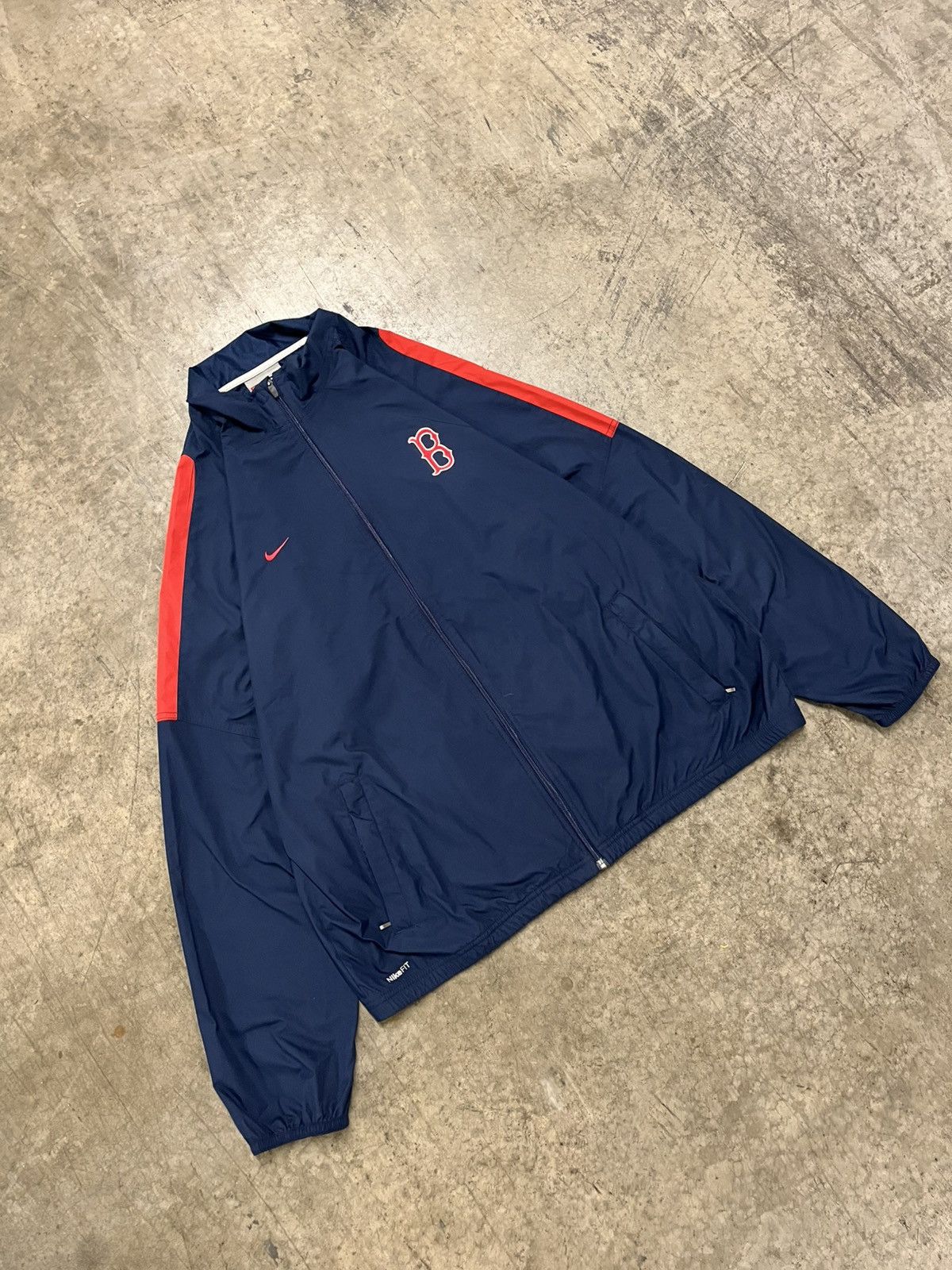Nike × Vintage Nike Boston Red Sox lightweight pull over hype rare sports Size US XL / EU 56 / 4 - 2 Thumbnail