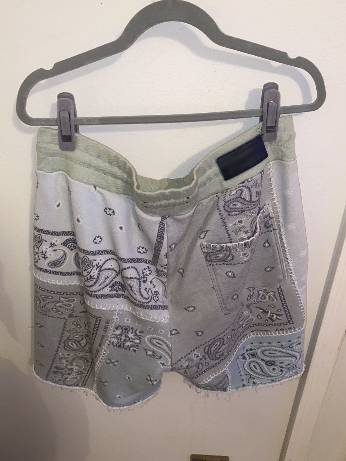 Amiri Amiri Paisley Reconstructed Cotton Shorts Size US 36 / EU 52 - 6 Thumbnail