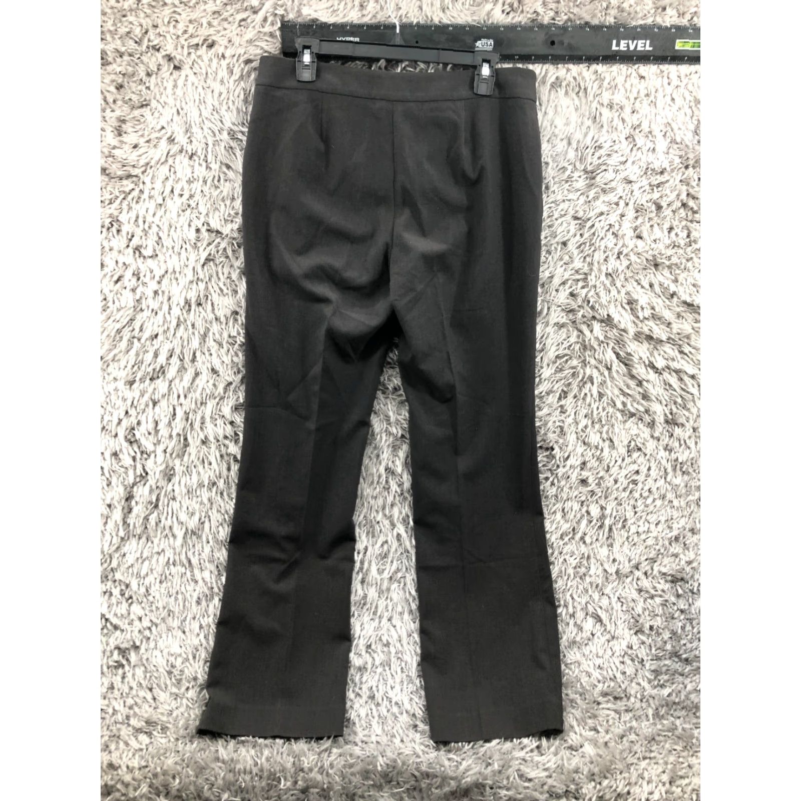 Anne Klein Anne Klein Gray Dress Pants Size 8 Womens Knit Flat Front Elastic Waist Pockets Straight Leg Modern Classic Size 30" / US 8 / IT 44 - 5 Thumbnail