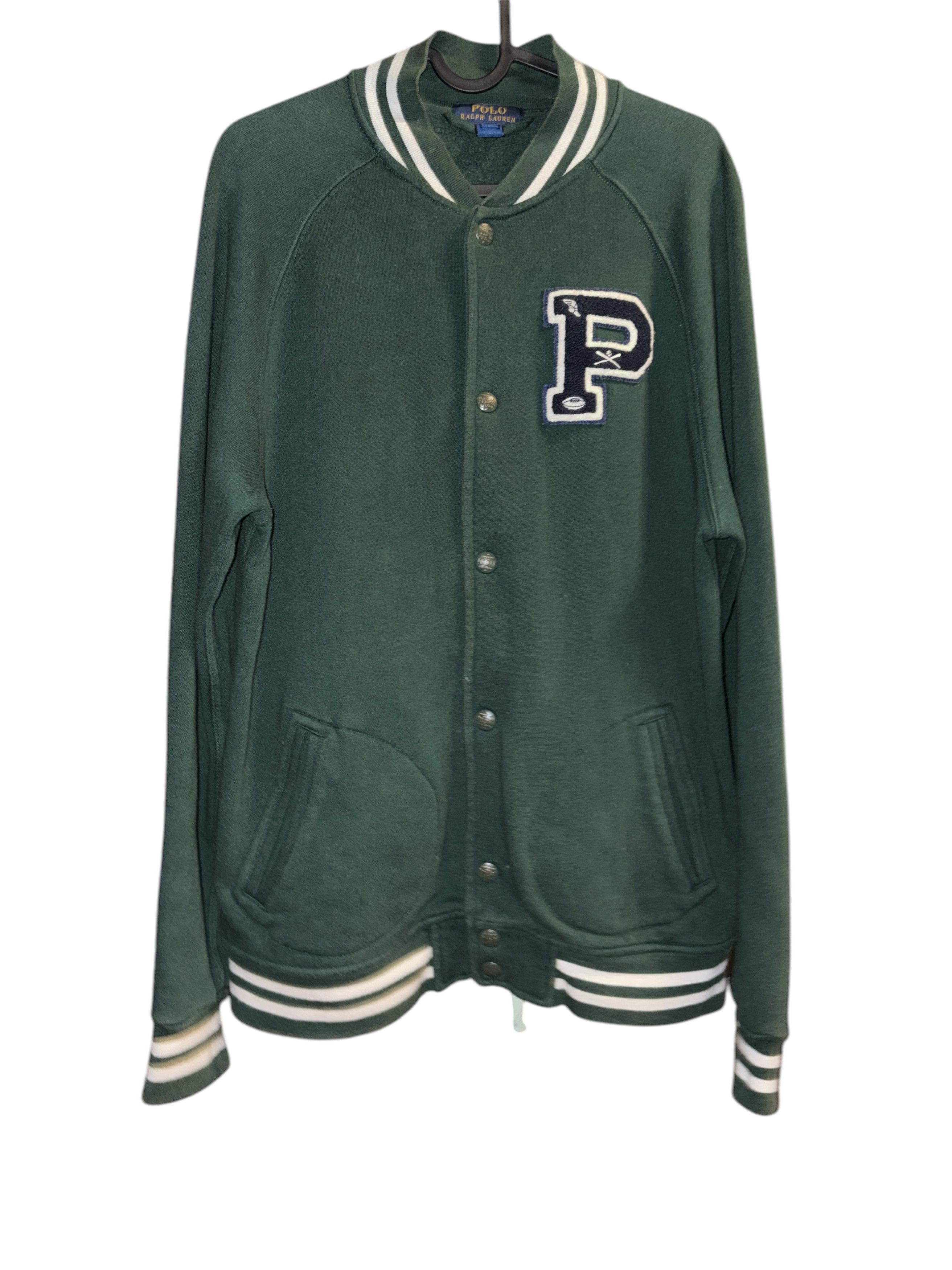 Polo Ralph Lauren Polo Ralph Lauren Fleece Letterman Baseball Jacket Size US M / EU 48-50 / 2 - 16 Thumbnail