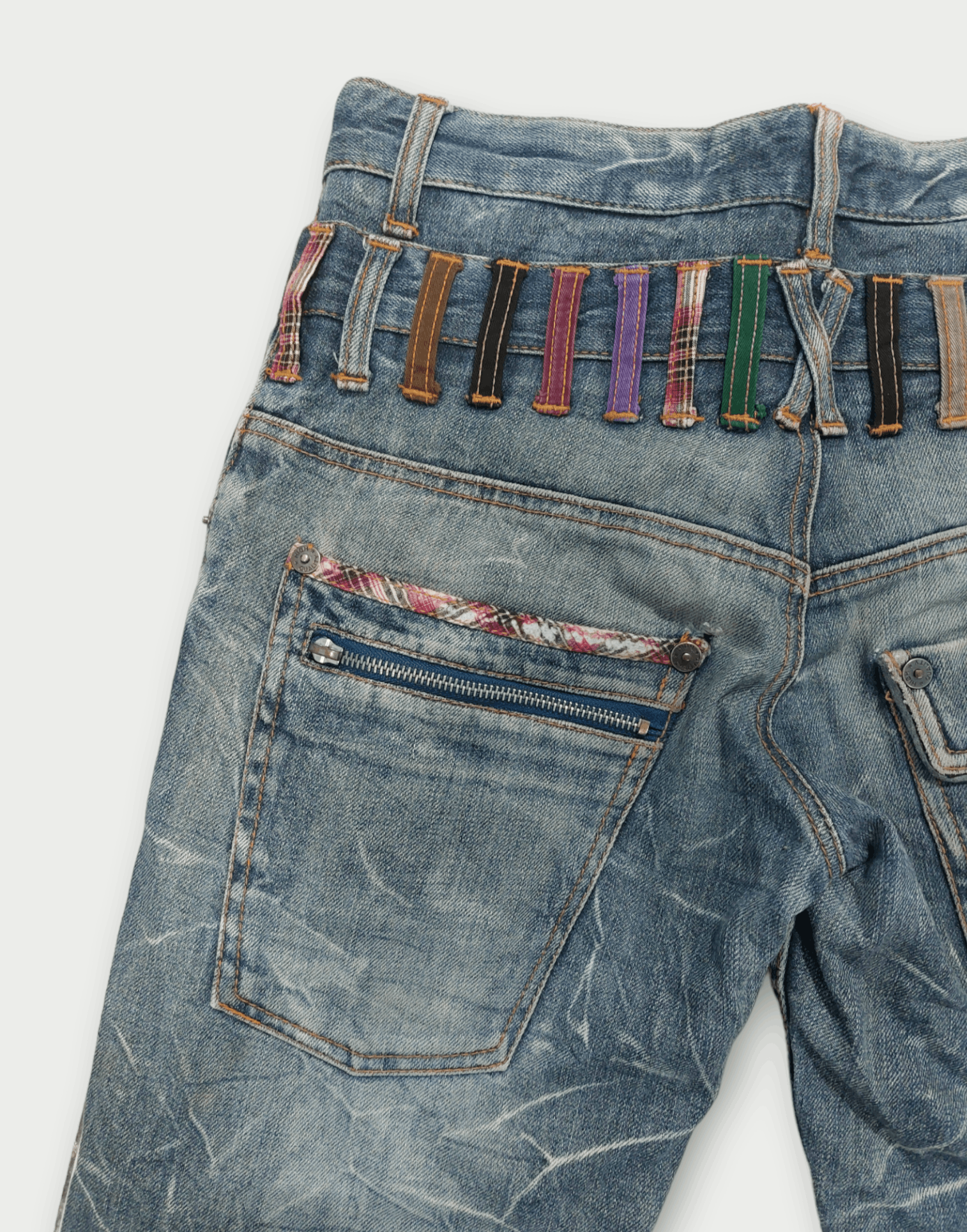 Japanese Brand Nylaus Double Waist Denim Size US 30 / EU 46 - 12 Thumbnail