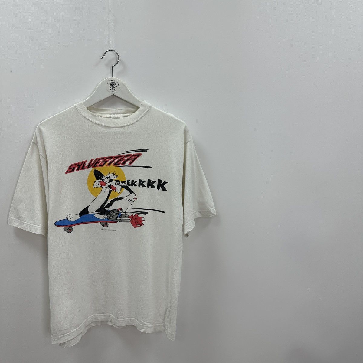 Vintage Vintage 90s Warner Bros Sylvester Looney Tunes skate tee y2k Size US S / EU 44-46 / 1 - 2 Thumbnail