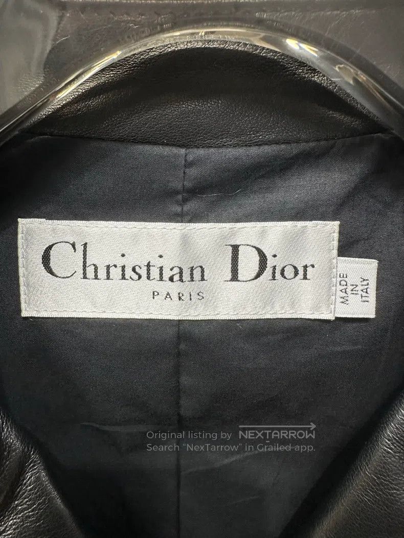 Dior Dior CD logo leather jacket Size XXS / US 00 / IT 34 - 3 Thumbnail