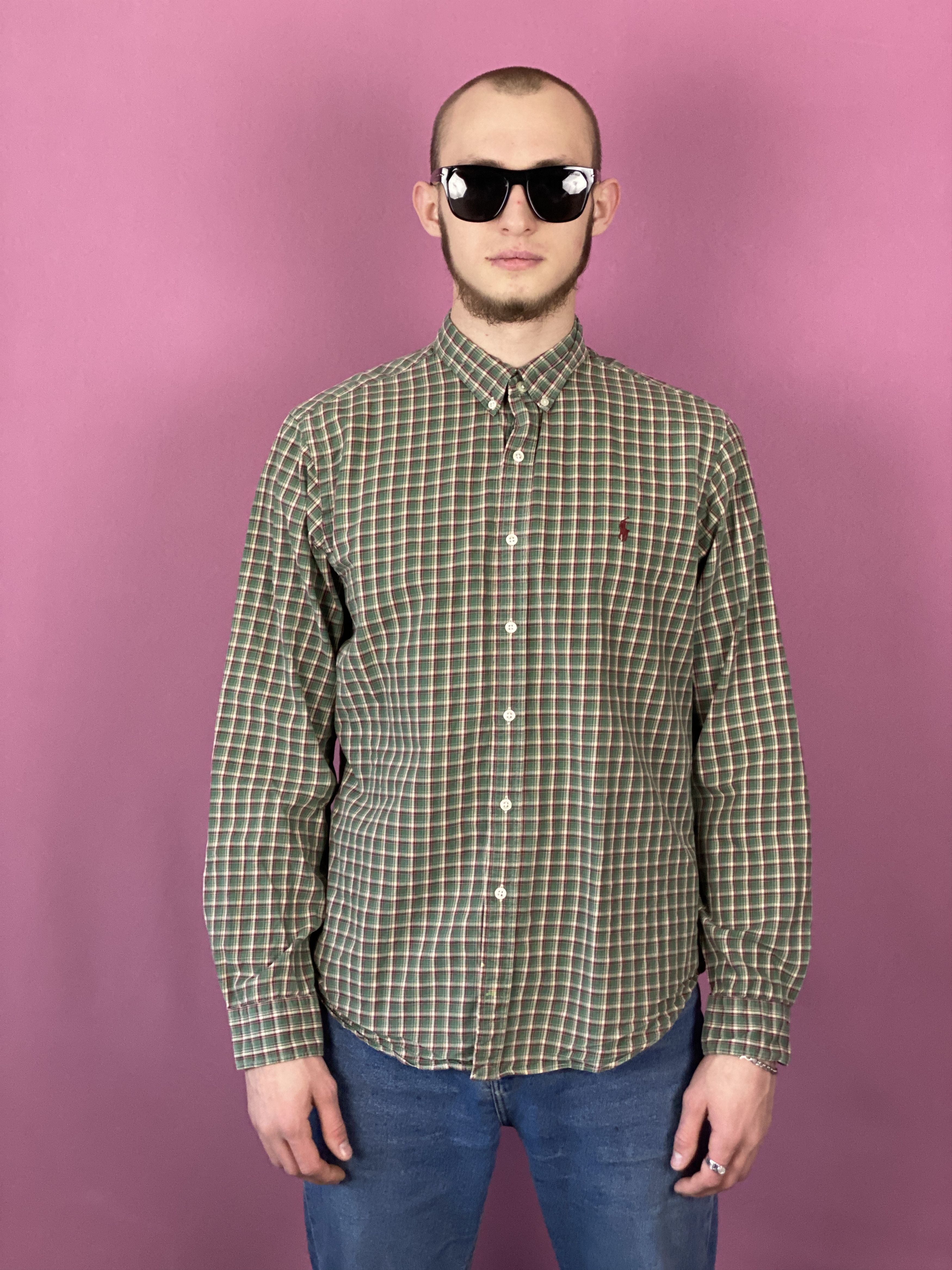 Polo Ralph Lauren × Ralph Lauren × Vintage Polo Ralph Lauren Vintage Men's Plaid Shirt - XL Size US XL / EU 56 / 4 - 1 Thumbnail