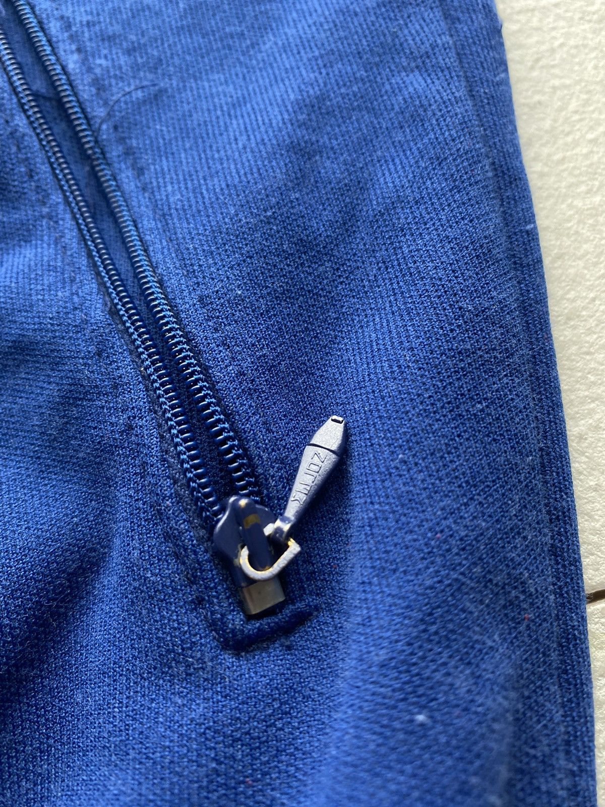Adidas × Vintage 80s Adidas Yugoslavia Blue Three Stripes Zip Up Sweatshirt Size US S / EU 44-46 / 1 - 9 Thumbnail