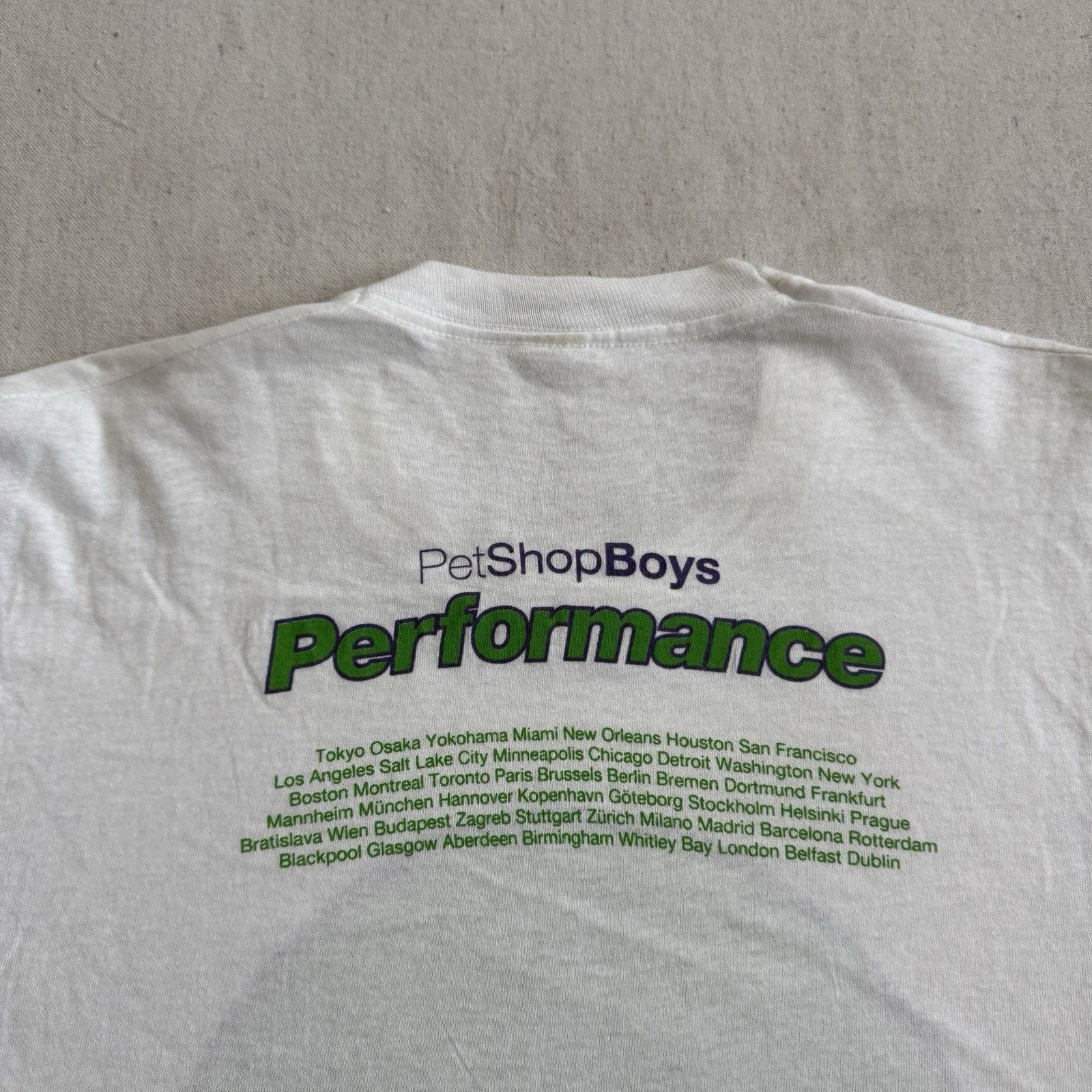 Band Tees × Vintage Vintage 90s Pet Shop Boys Performance PSB Synth 1991 T-Shirt Size US L / EU 52-54 / 3 - 8 Thumbnail