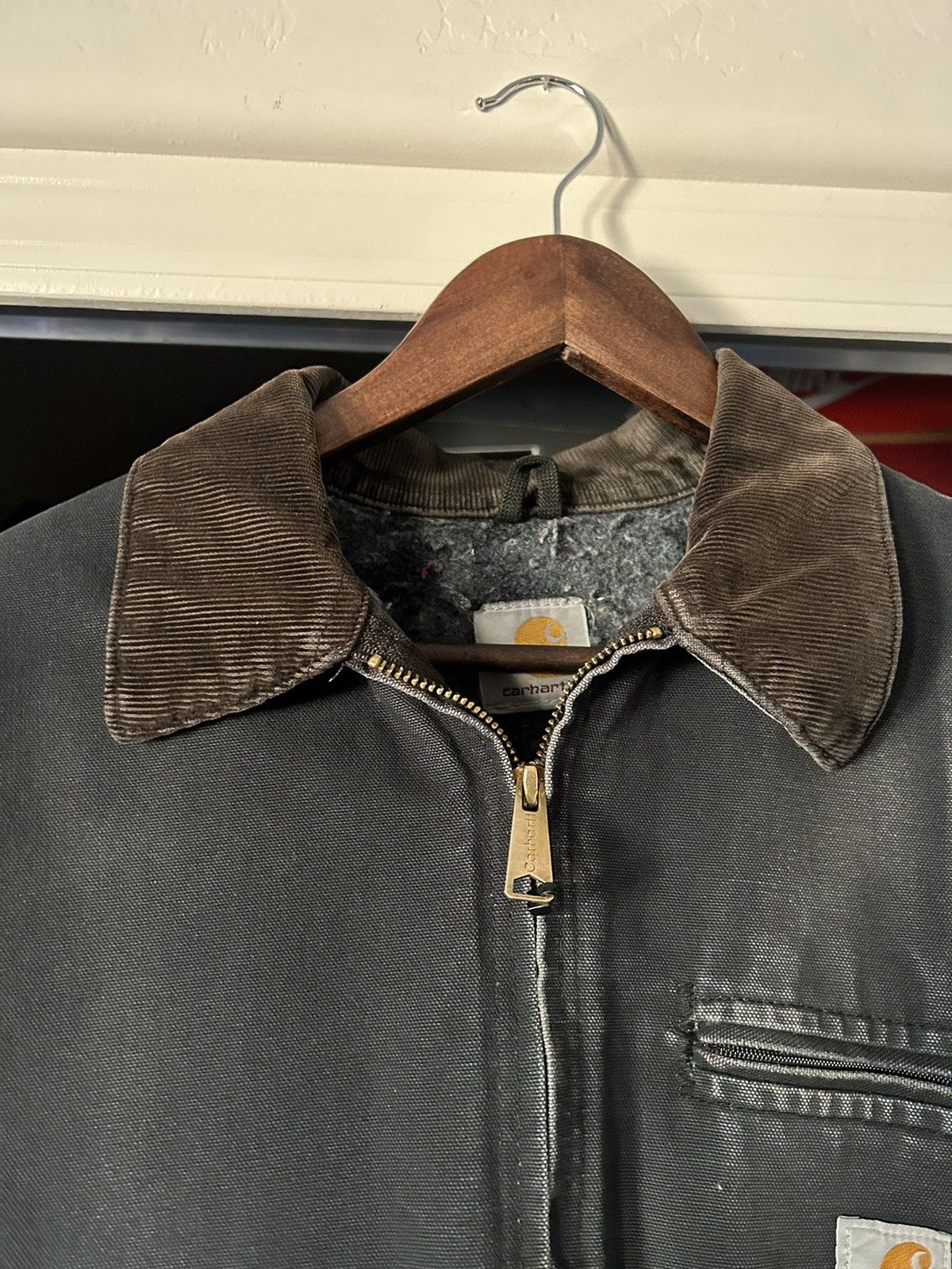Carhartt × Vintage RARE J01 BLK Detroit Jacket Size US L / EU 52-54 / 3 - 3 Thumbnail