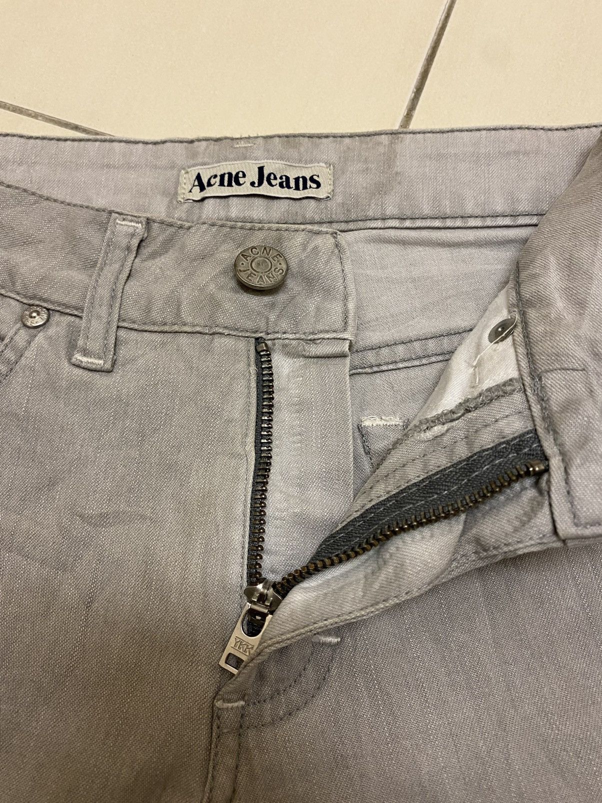 Acne Studios Acne Jeans Hex Bleached Grey Size US 26 / EU 42 - 4 Thumbnail