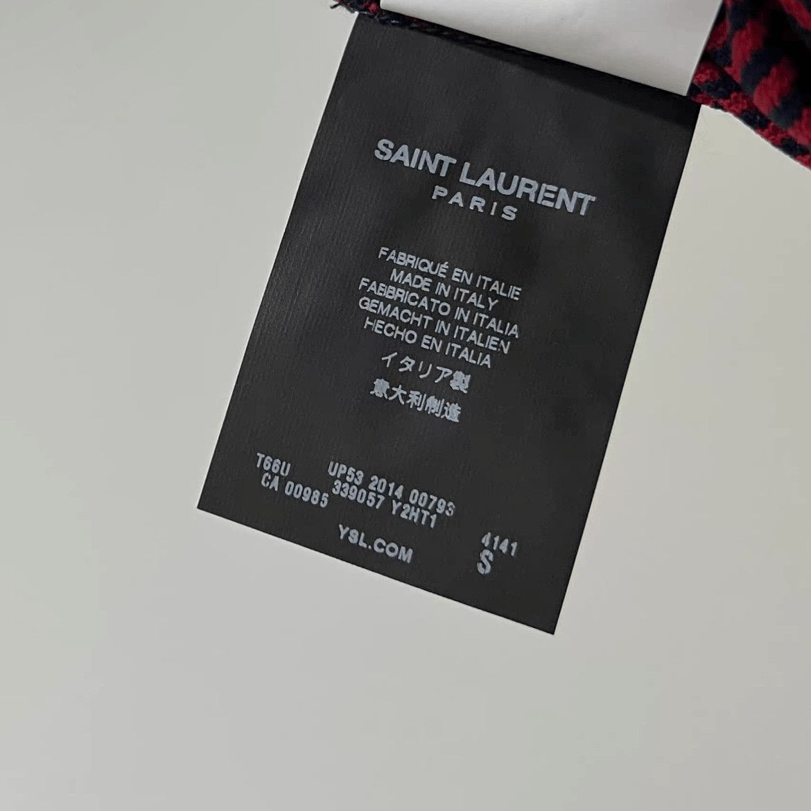 Saint Laurent Paris Saint Laurent Paris Henry Neck Stripe Tee-2508 Size US S / EU 44-46 / 1 - 6 Thumbnail