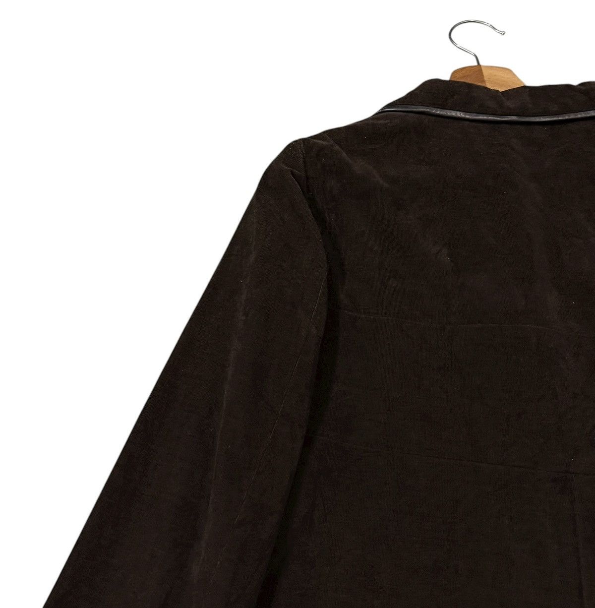 Miu Miu ‼️RARE‼️Vintage Miu Miu Cotton Leather Buttons Long Jacket Size S / US 4 / IT 40 - 15 Thumbnail