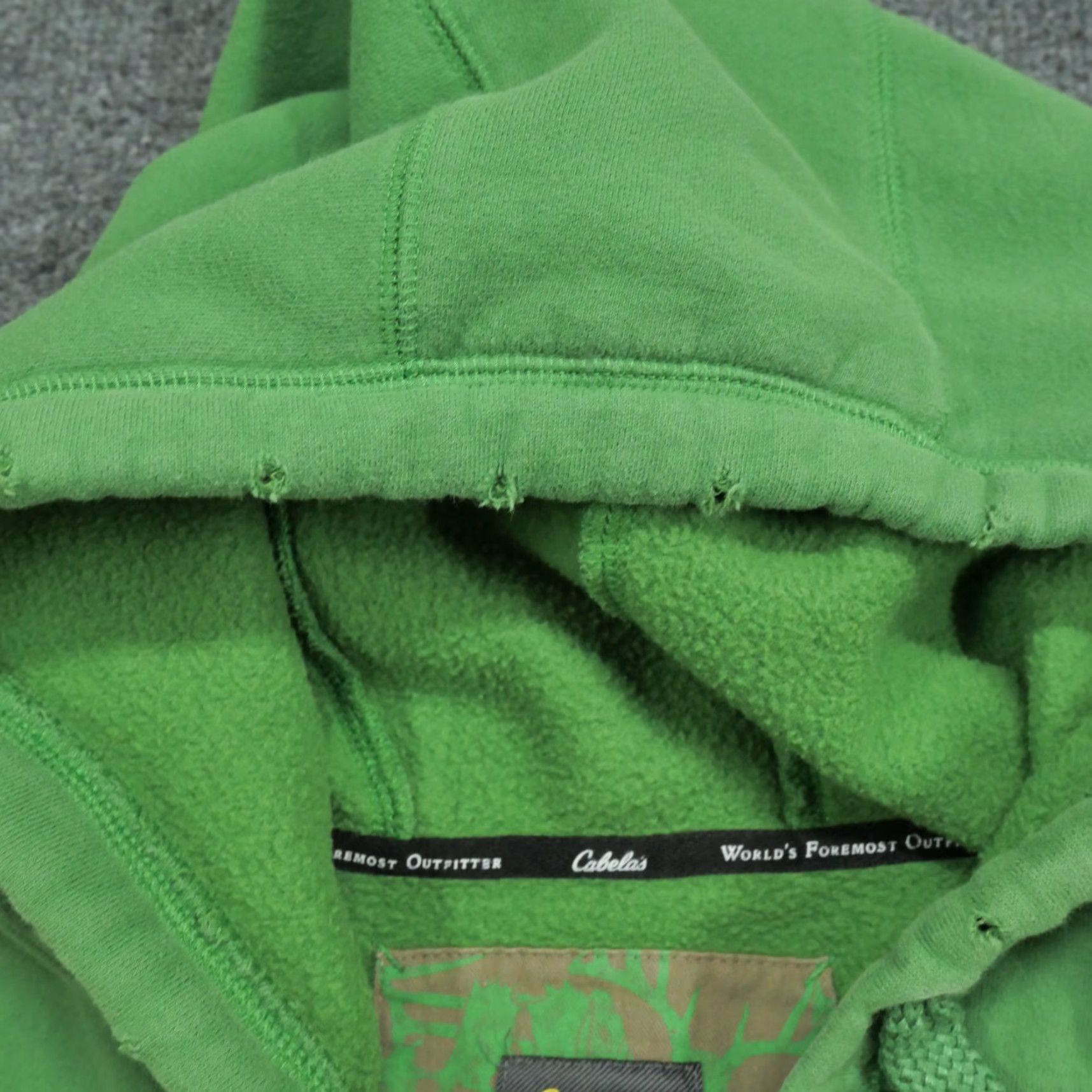 Vintage Cabela's Hoodie Adult XL Green Pullover Distressed Logo Mens Sweatshirt Size US XL / EU 56 / 4 - 7 Thumbnail