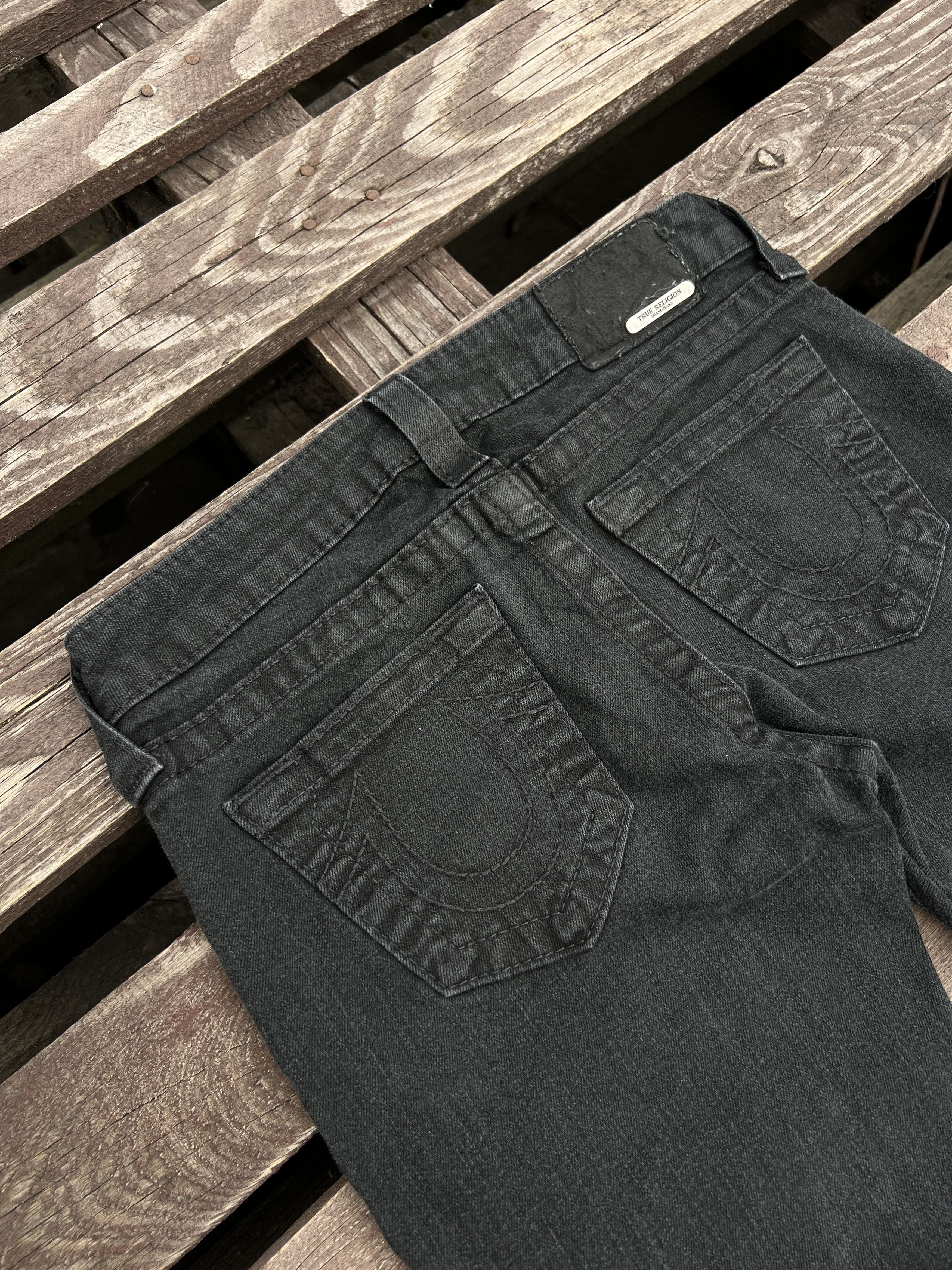 True Religion True Religion Y2K Vintage Casey Black Jeans Size 27" / US 4 / IT 40 - 3 Thumbnail