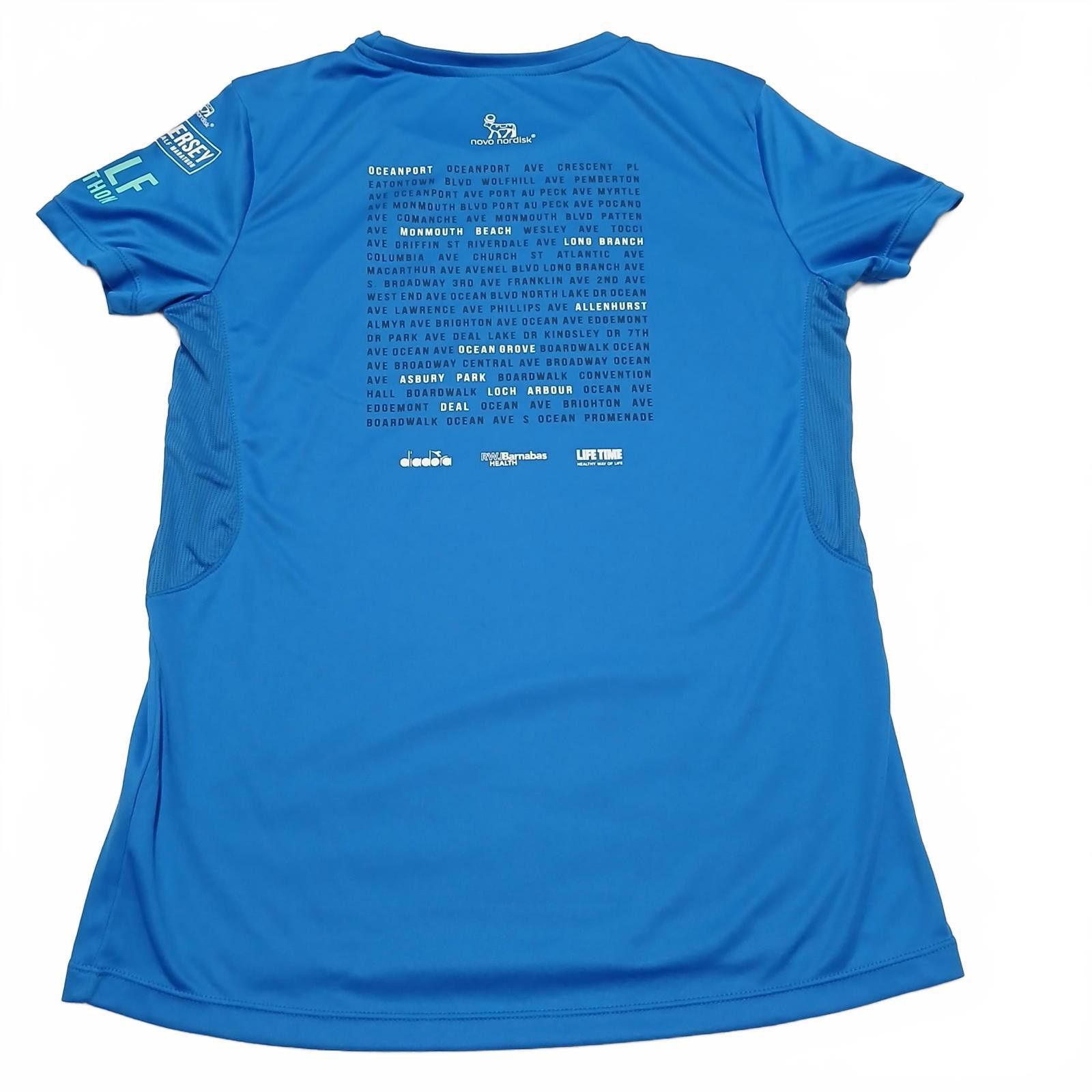 Diadora Diadora NJ Marathon Performance Tee M Blue Size ONE SIZE - 3 Thumbnail