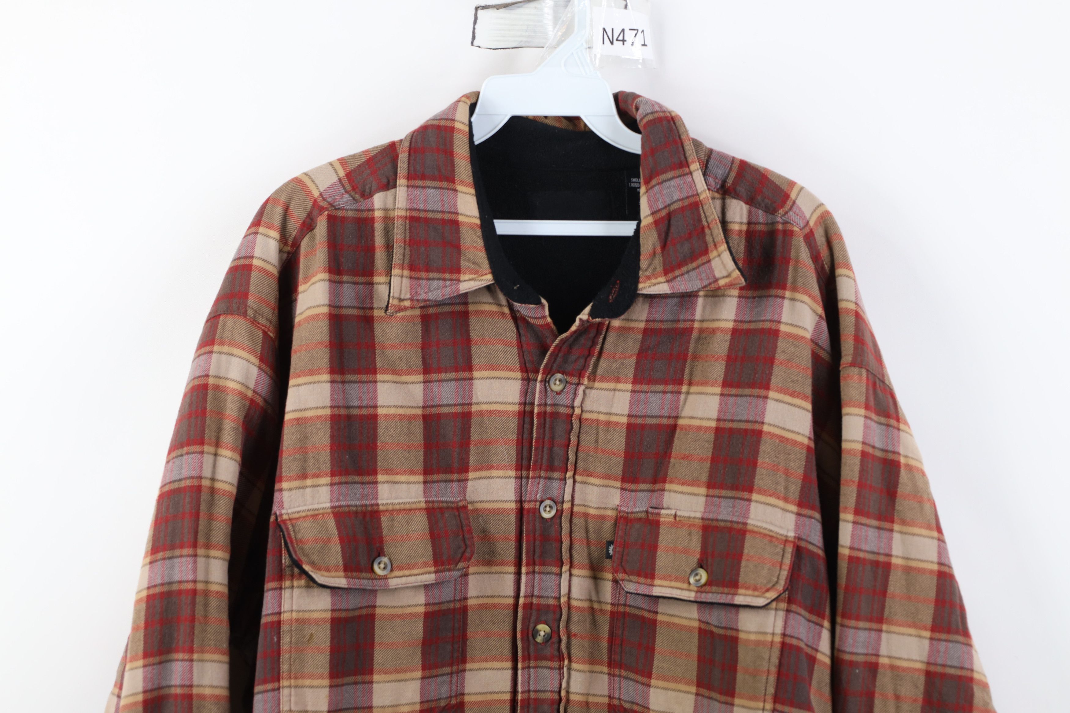Vintage Vintage Y2K Streetwear Lined Flannel Button Shirt Jacket Size US XL / EU 56 / 4 - 2 Thumbnail