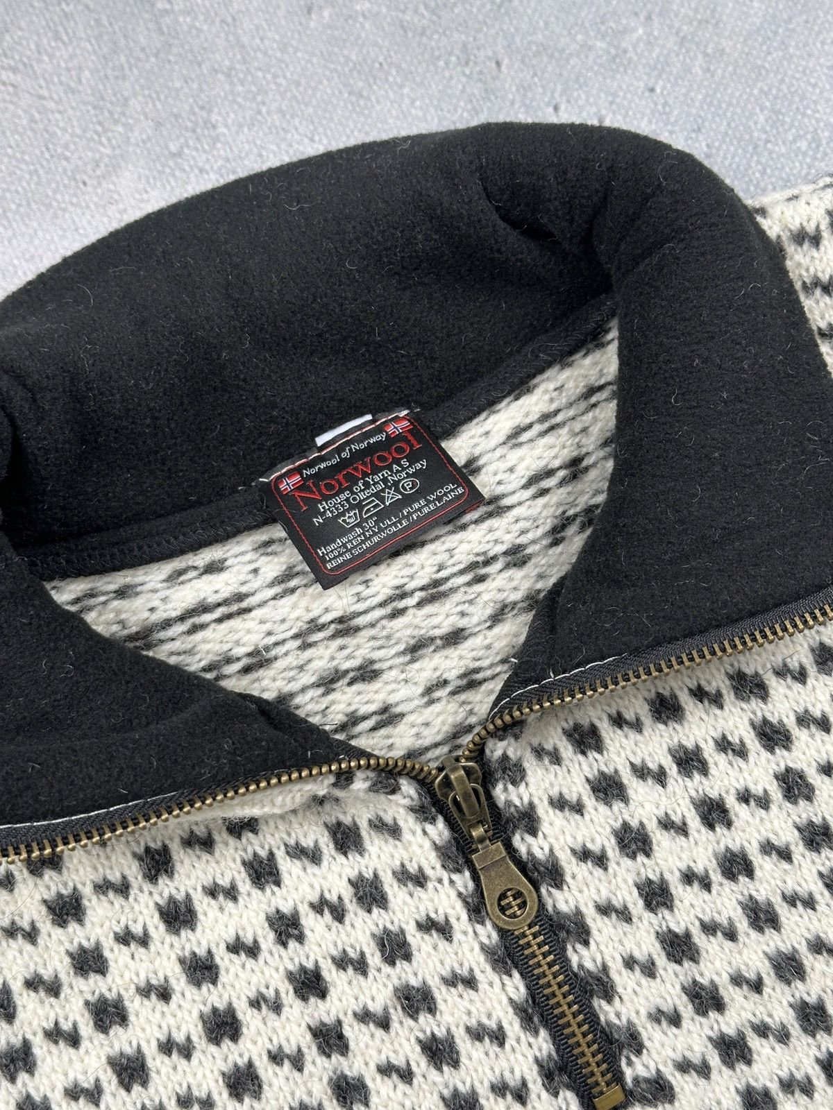 Dale Of Norway Norwool Norway Half Zip Wool Nordic Knitted Sweater Vintage Size US M / EU 48-50 / 2 - 9 Thumbnail