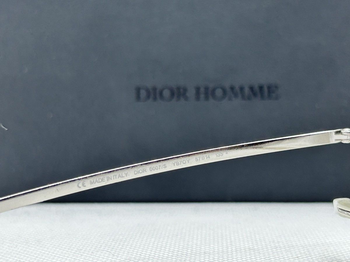 Dior Dior Homme Silver Aviator Sunglasses Hedi Slimane Size ONE SIZE - 2 Thumbnail