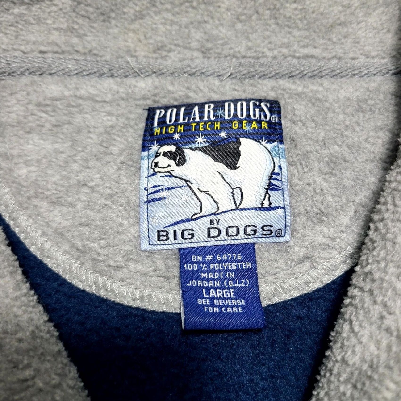Big Dogs VINTAGE Big Dogs Polar Dogs High Tech Fleece Sweatshirt Pullover 1/2 Zip Mens Size Large Blue 90s 1/2 Zip Sweatshirt Mens Large Size US L / EU 52-54 / 3 - 7 Thumbnail