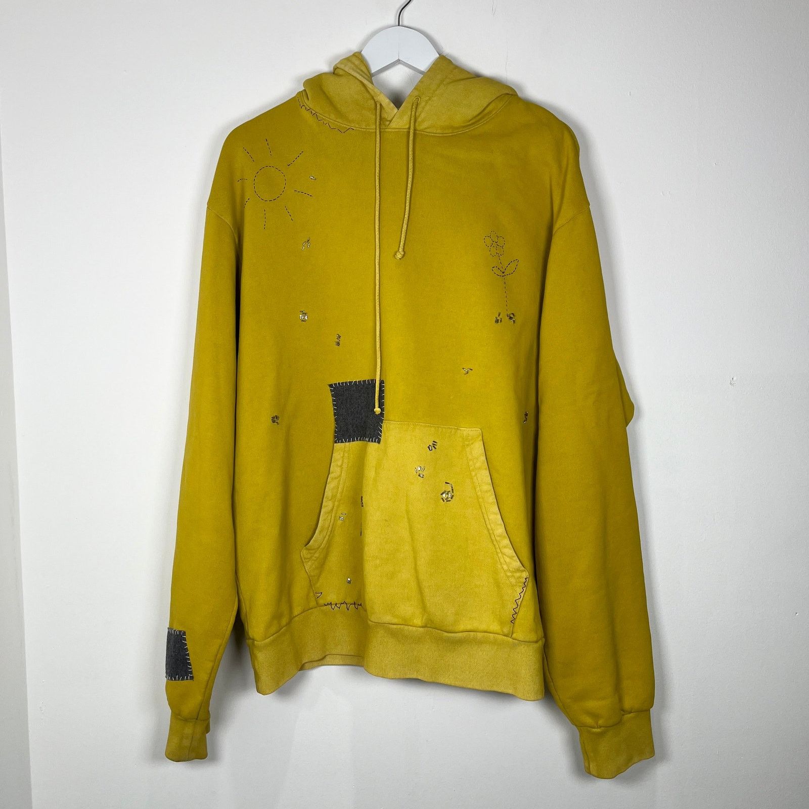 Marni Marni Sequin Yellow Hoodie Size L Size US L / EU 52-54 / 3 - 1 Thumbnail