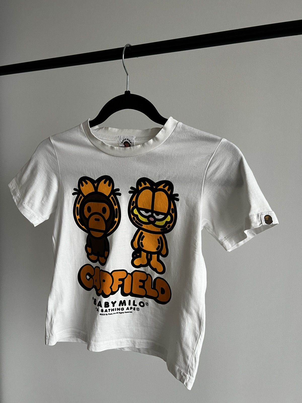 Bape BAPE x Garfield Kids T-Shirr White Authentic Size XXS / US 00 / IT 34 - 2 Thumbnail