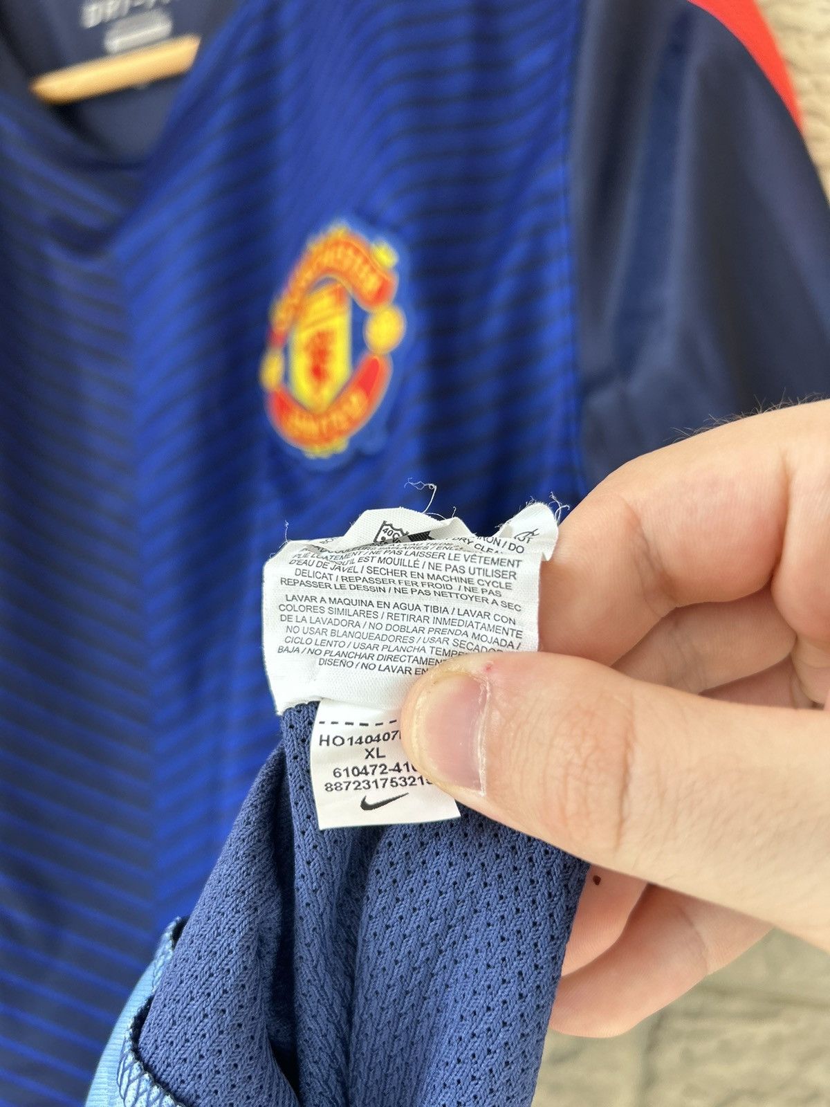 Nike Nike Manchester United Training Soccer Jersey Size US XL / EU 56 / 4 - 11 Thumbnail